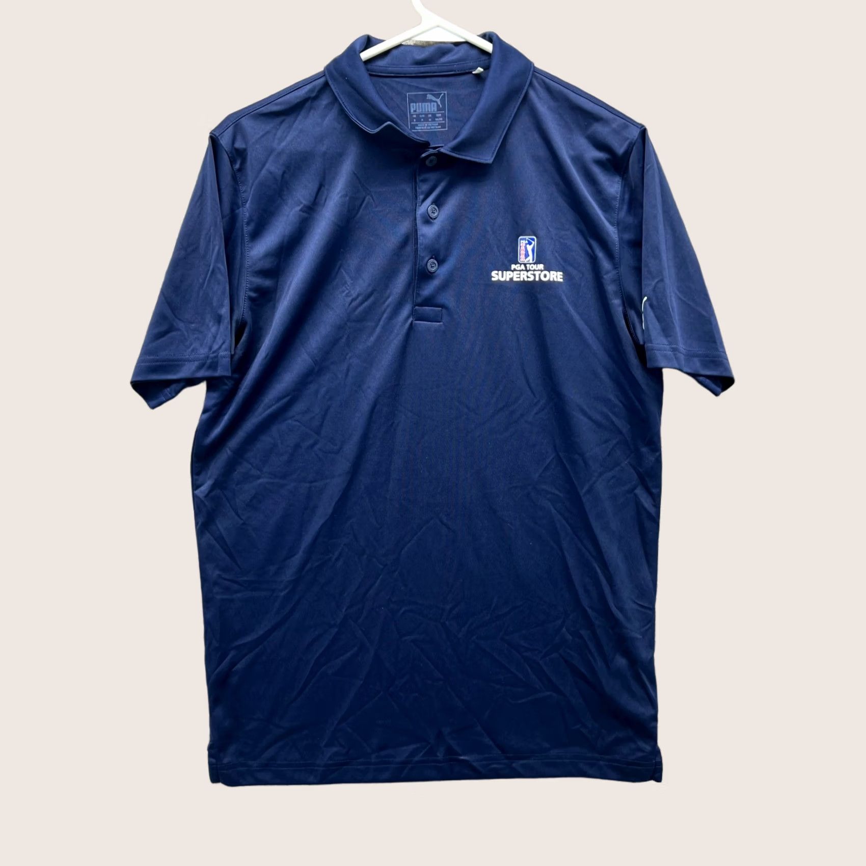 Puma Puma Polo Shirt Men Small Blue Navy Embroidered PGA Tour Golf Activewear Casual Shirt Mens Polo Shirt Size US S / EU 44-46 / 1 - 1 Thumbnail