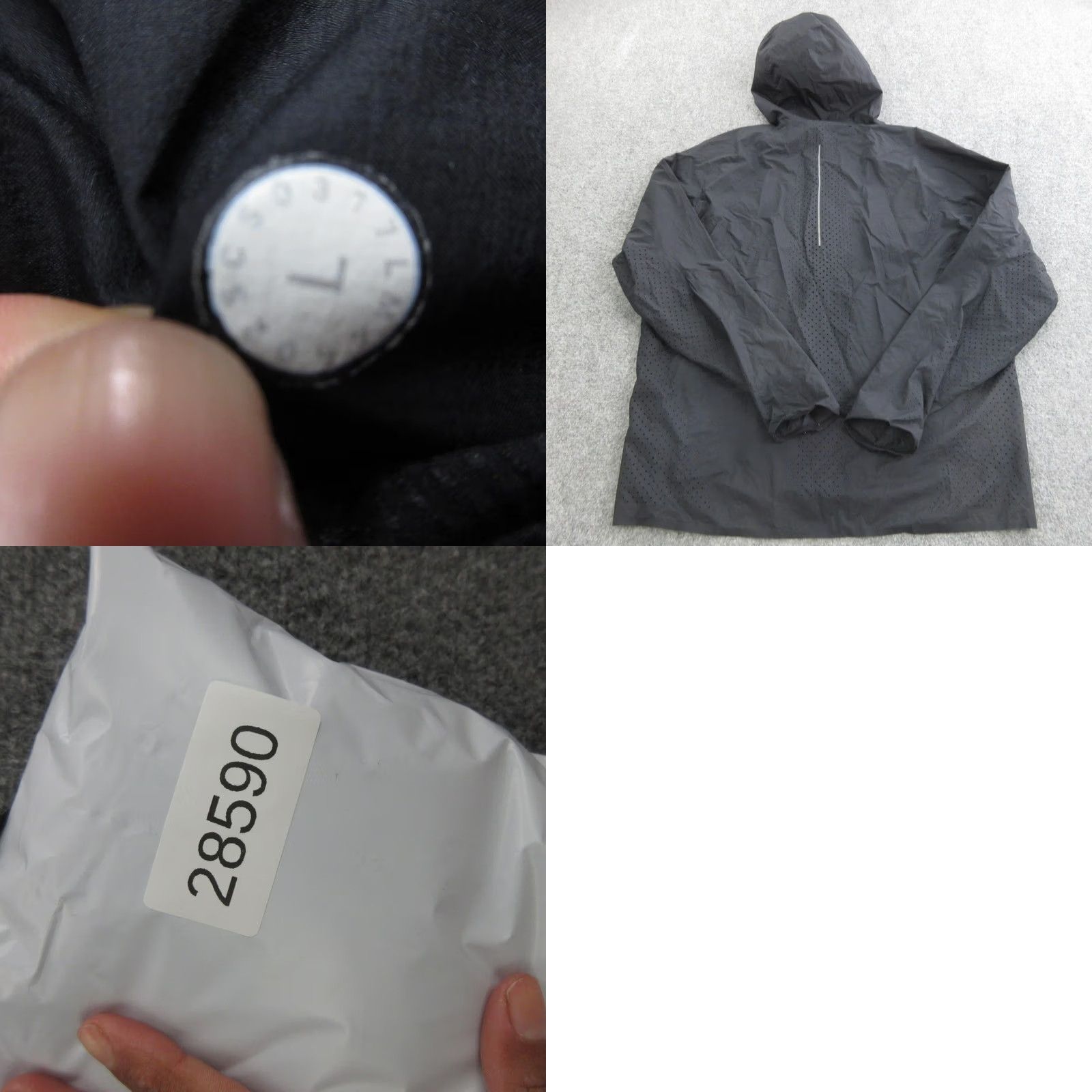 Lululemon Lululemon Jacket Mens Large Black Hooded Full Zip Windbreaker Run Lightweight Size US L / EU 52-54 / 3 - 8 Thumbnail