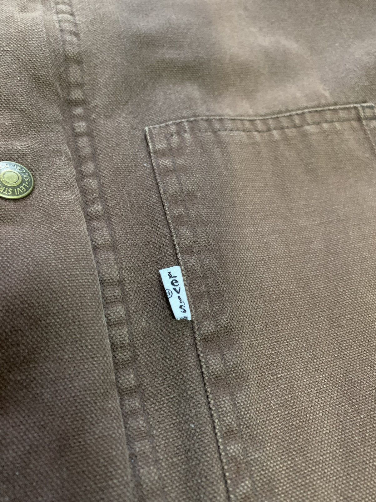 Levi's × Levi's Vintage Clothing Vintage Levis Denim Jacket Bomber 1973 Brown Baggy Very Rare Size US M / EU 48-50 / 2 - 5 Thumbnail