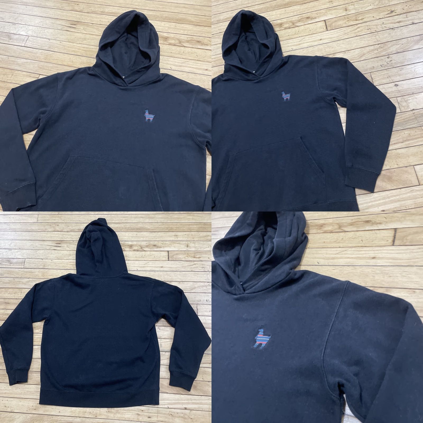 tentree Tentree Hoodie Black Men L Organic Cotton Blend Embroidered Rainbow Alpaca Logo Size US L / EU 52-54 / 3 - 10 Thumbnail