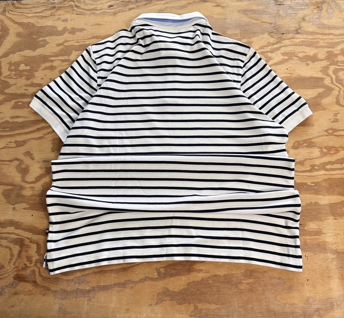 Nautica Nautica white and blue striped polo shirt Size US XXL / EU 58 / 5 - 2 Thumbnail