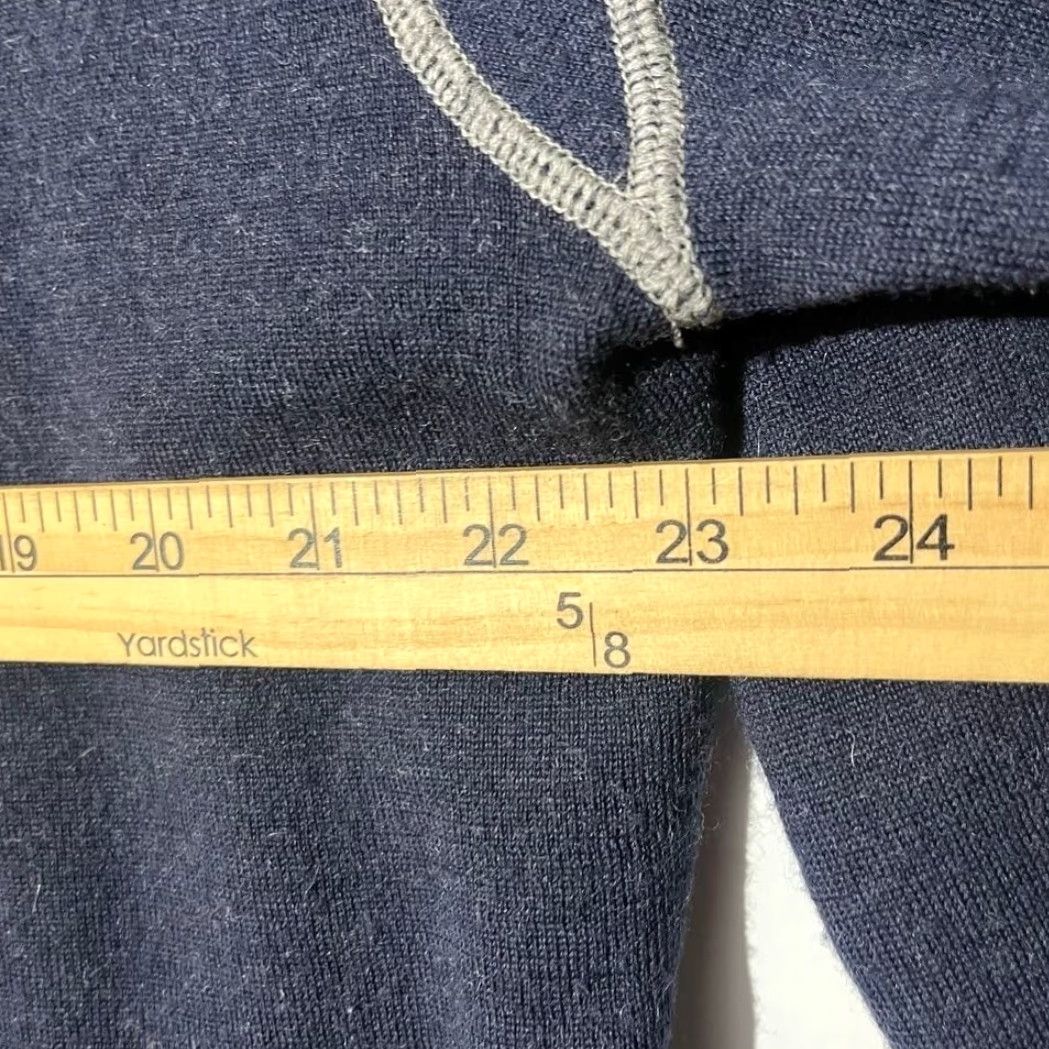 Vintage KUHL Mens Full Zip Sweater Navy Blue Striped 100% Merino Wool Knit Lined L Mens L Size US L / EU 52-54 / 3 - 7 Thumbnail