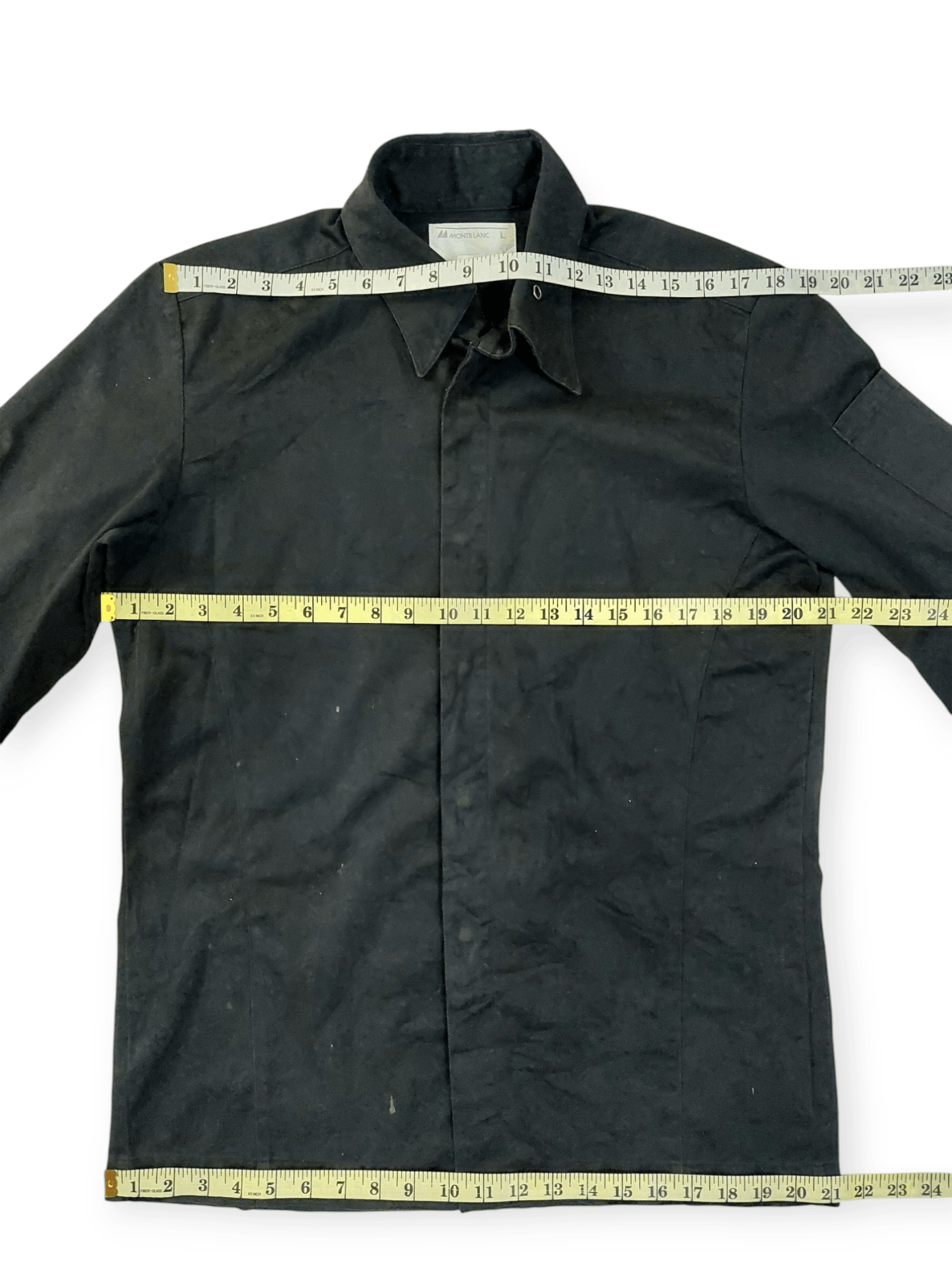 Montblanc Montblanc Black Chef Style Button Up Size US L / EU 52-54 / 3 - 12 Thumbnail