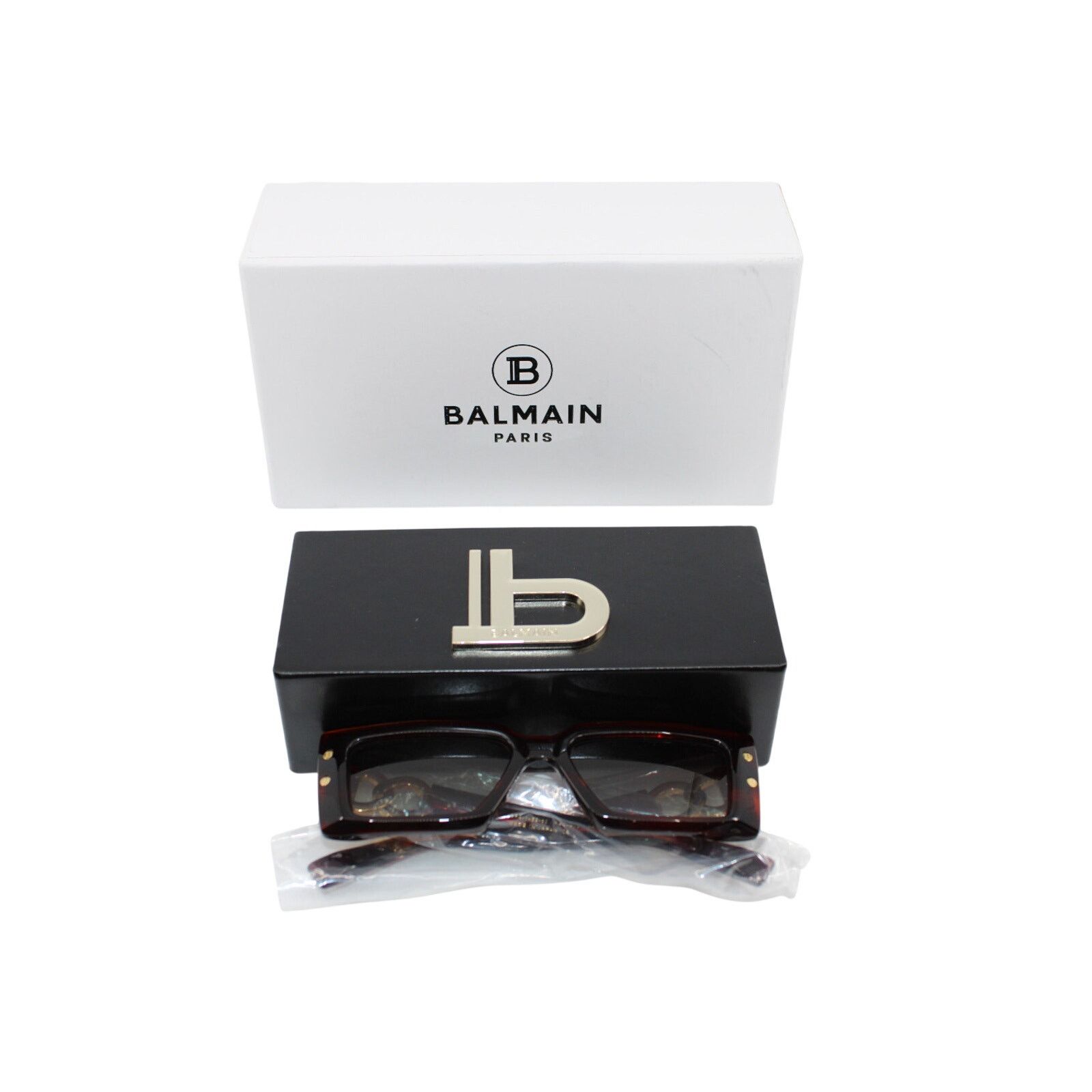 Balmain New in Box BALMAIN Imperial BPS-145B-53 Red Gold Sunglasses Size ONE SIZE - 1 Thumbnail