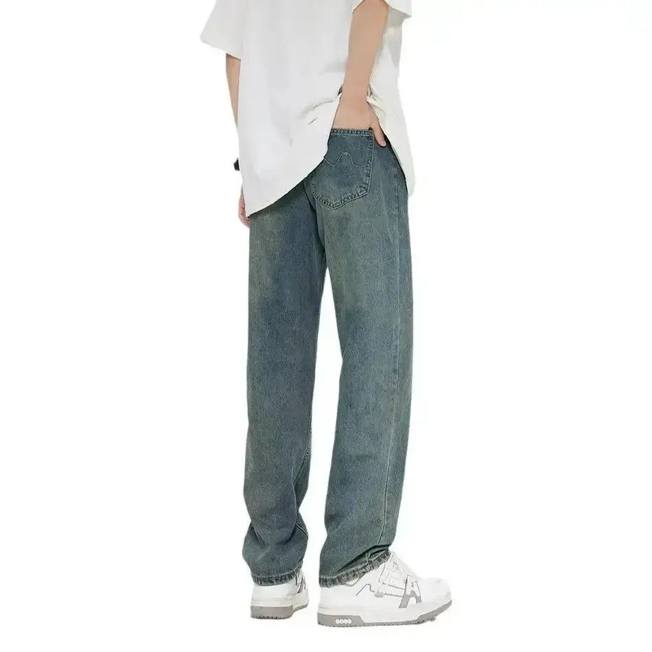 Japanese Brand Streetwear Casual Straight Mid Waist Jeans Pants Size US 32 / EU 48 - 2 Thumbnail