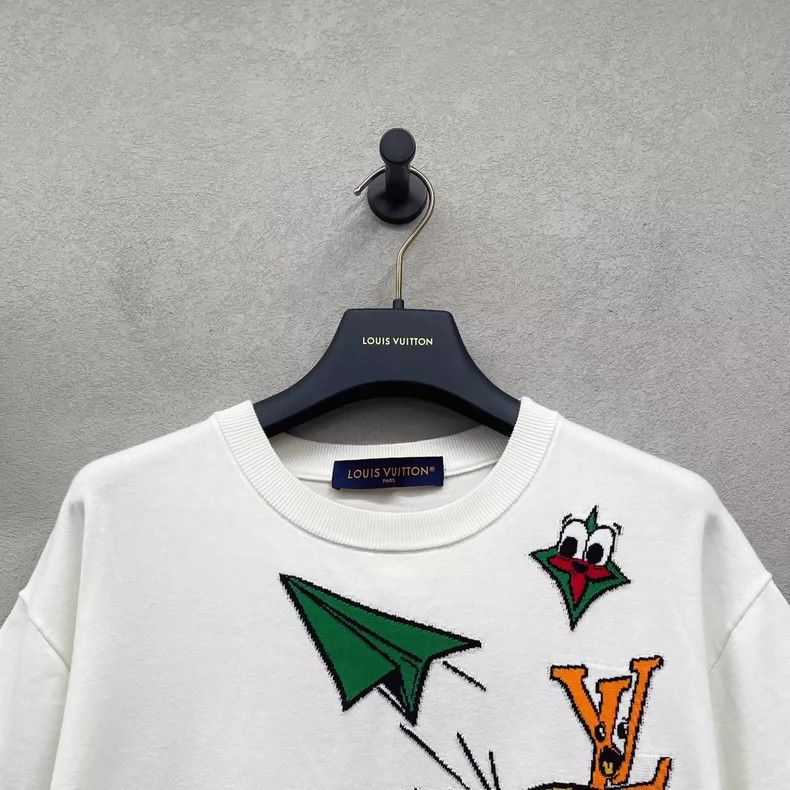 Louis Vuitton Louis Vuitton Cartoon pattern intarsia round neck short sle Size US L / EU 52-54 / 3 - 4 Thumbnail
