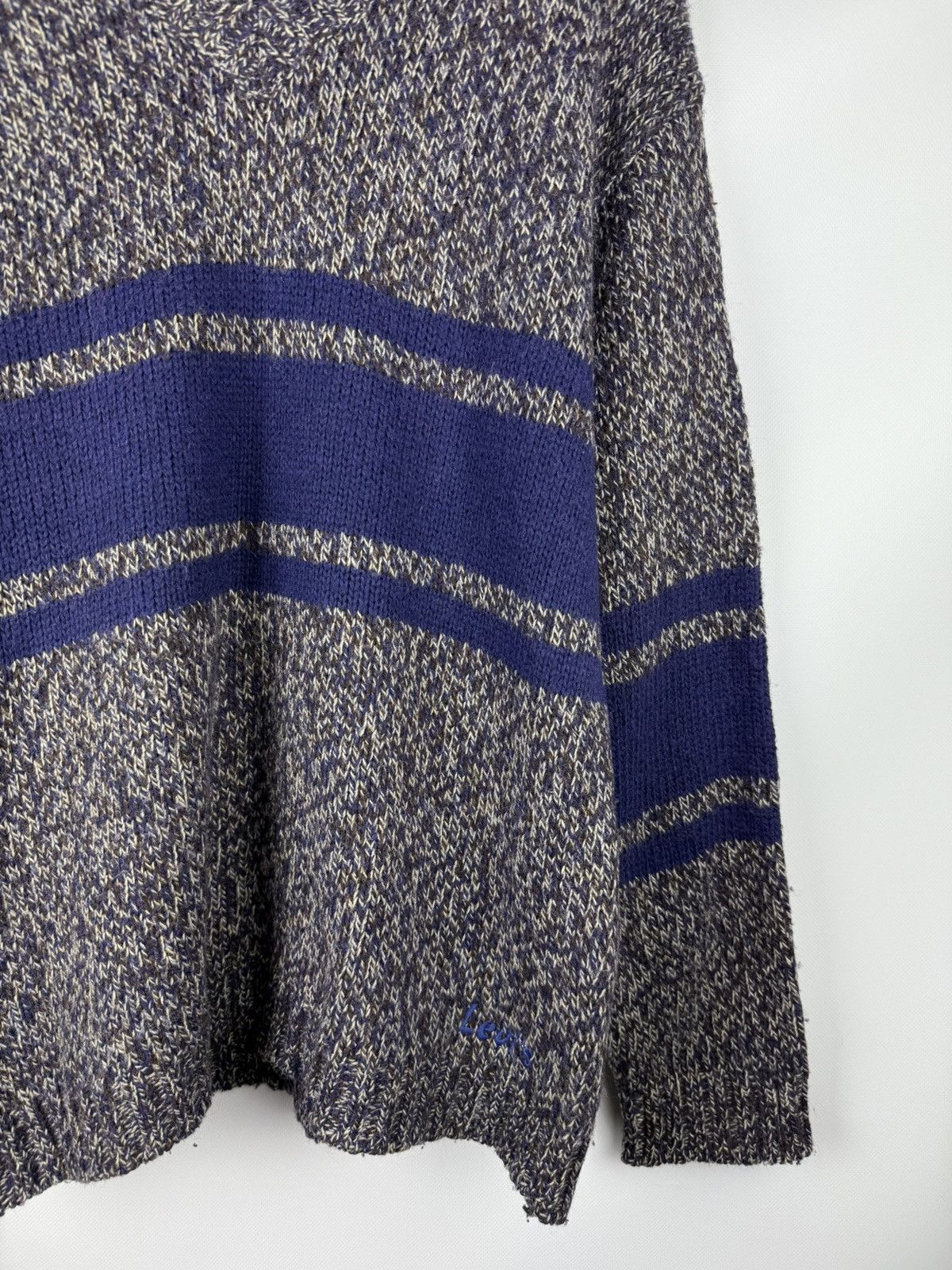 Levi's Levis Vintage Men’s Wool V-neck Sweater Pullover Size Xl Size US XL / EU 56 / 4 - 7 Thumbnail
