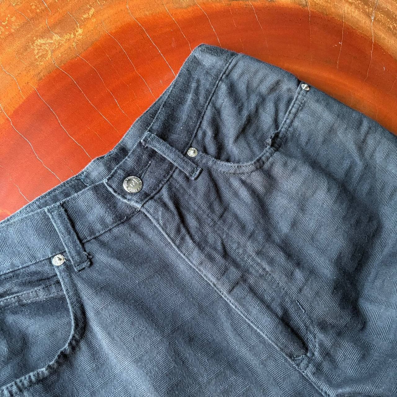 Fendi Vintage Fendi Zucca Monogram Black Jeans Pants Size US 27 - 7 Thumbnail
