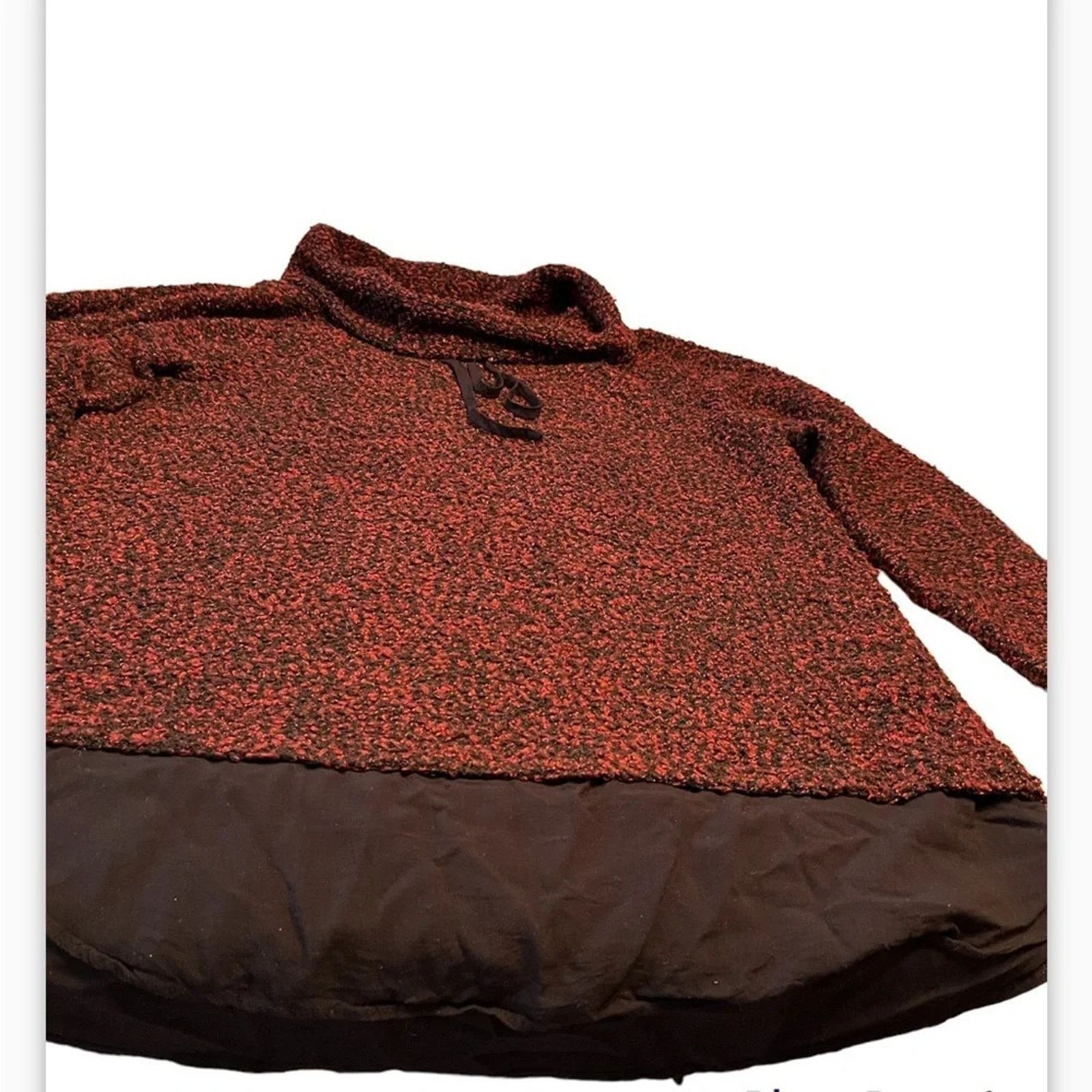 Vince Camuto Vince Camuto maroon and black sweater, size Large Size L / US 10 / IT 46 - 1 Thumbnail
