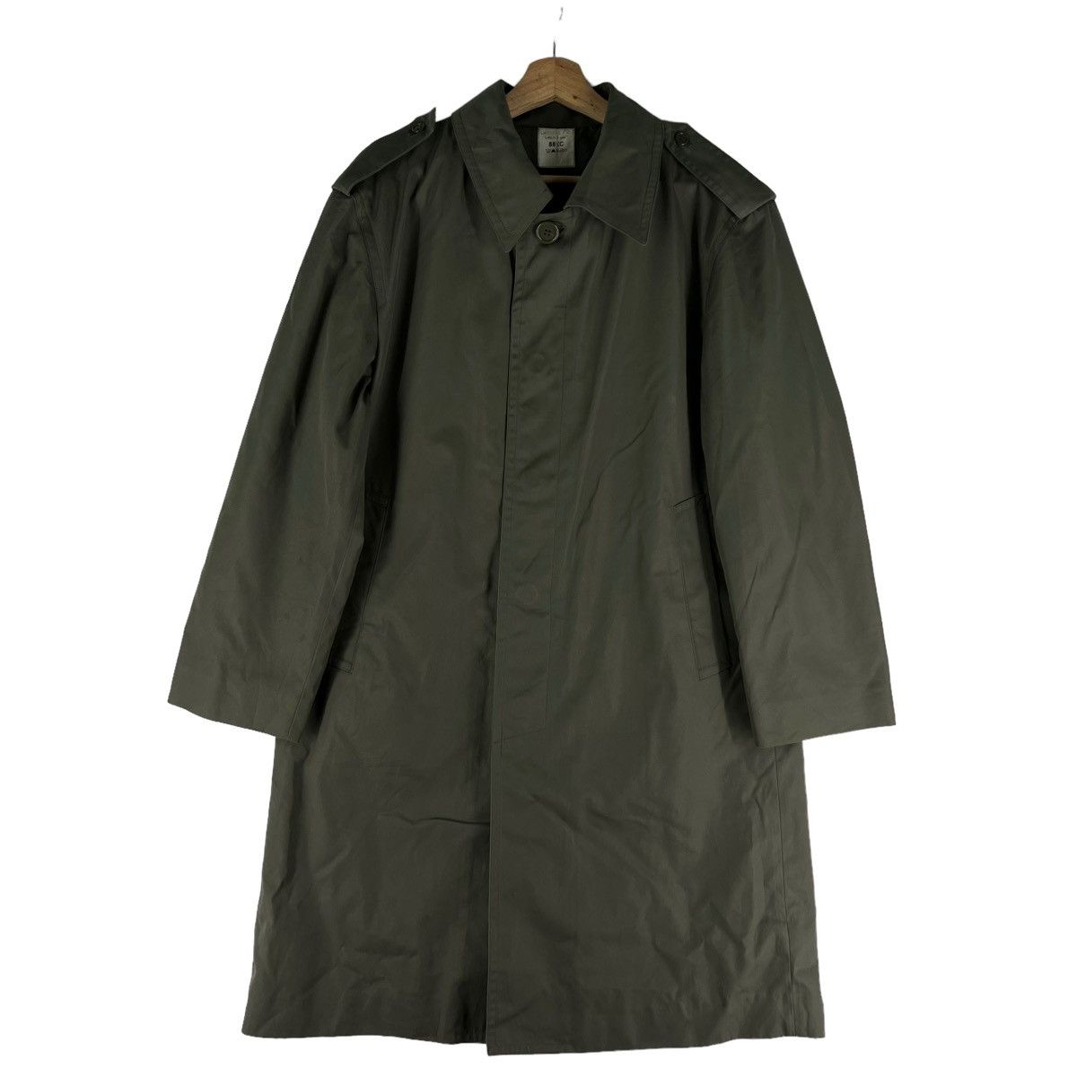 🔥VINTAGE LONG JACKET FLY MILITARY USA ARMY DOUBLE COLLAR
