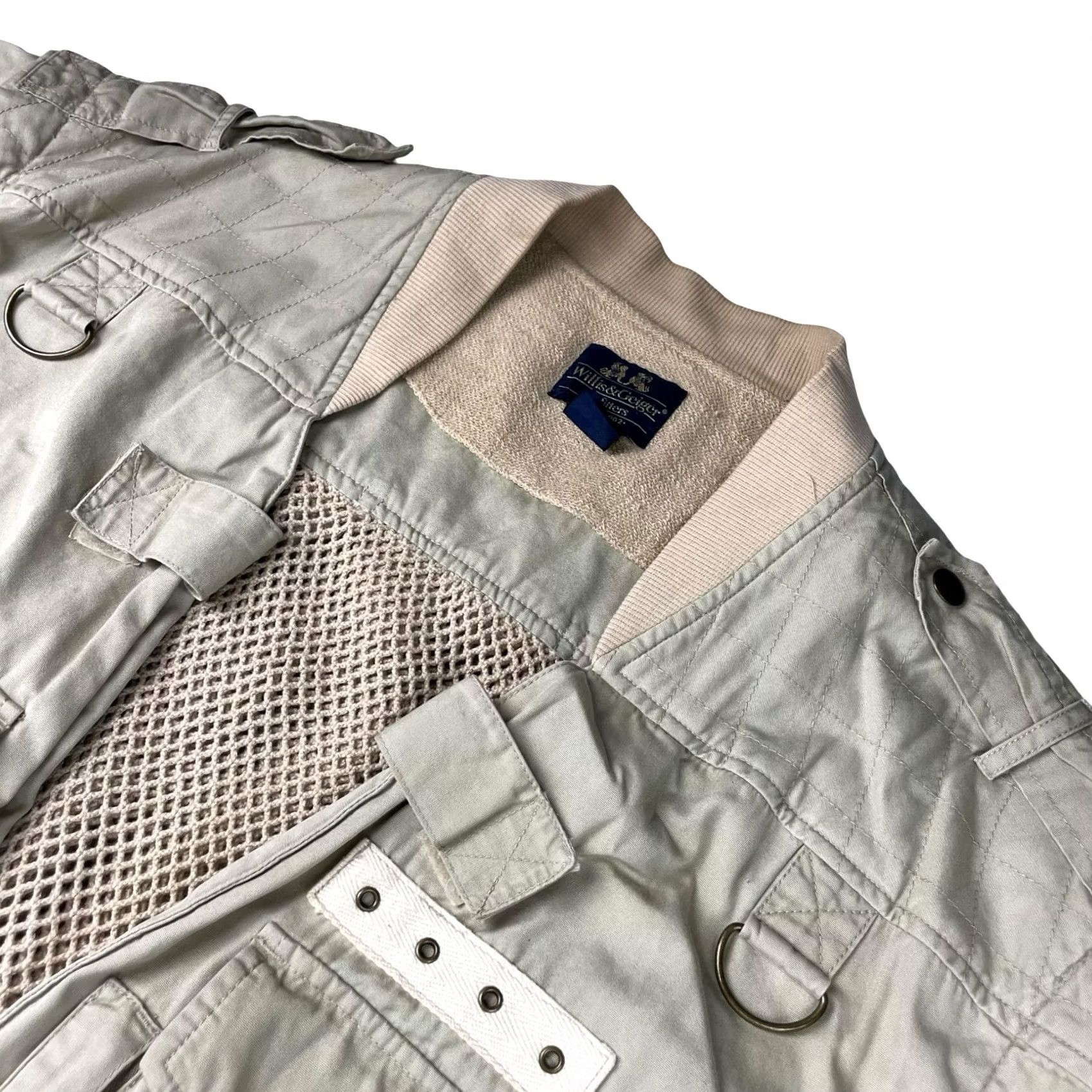 Vintage VINTAGE Willis & Geiger Men’s Safari Field Jacket XL Khaki/Tan 100% Cotton Full Zip Pockets Beige Regular Mens Size US XL / EU 56 / 4 - 2 Thumbnail