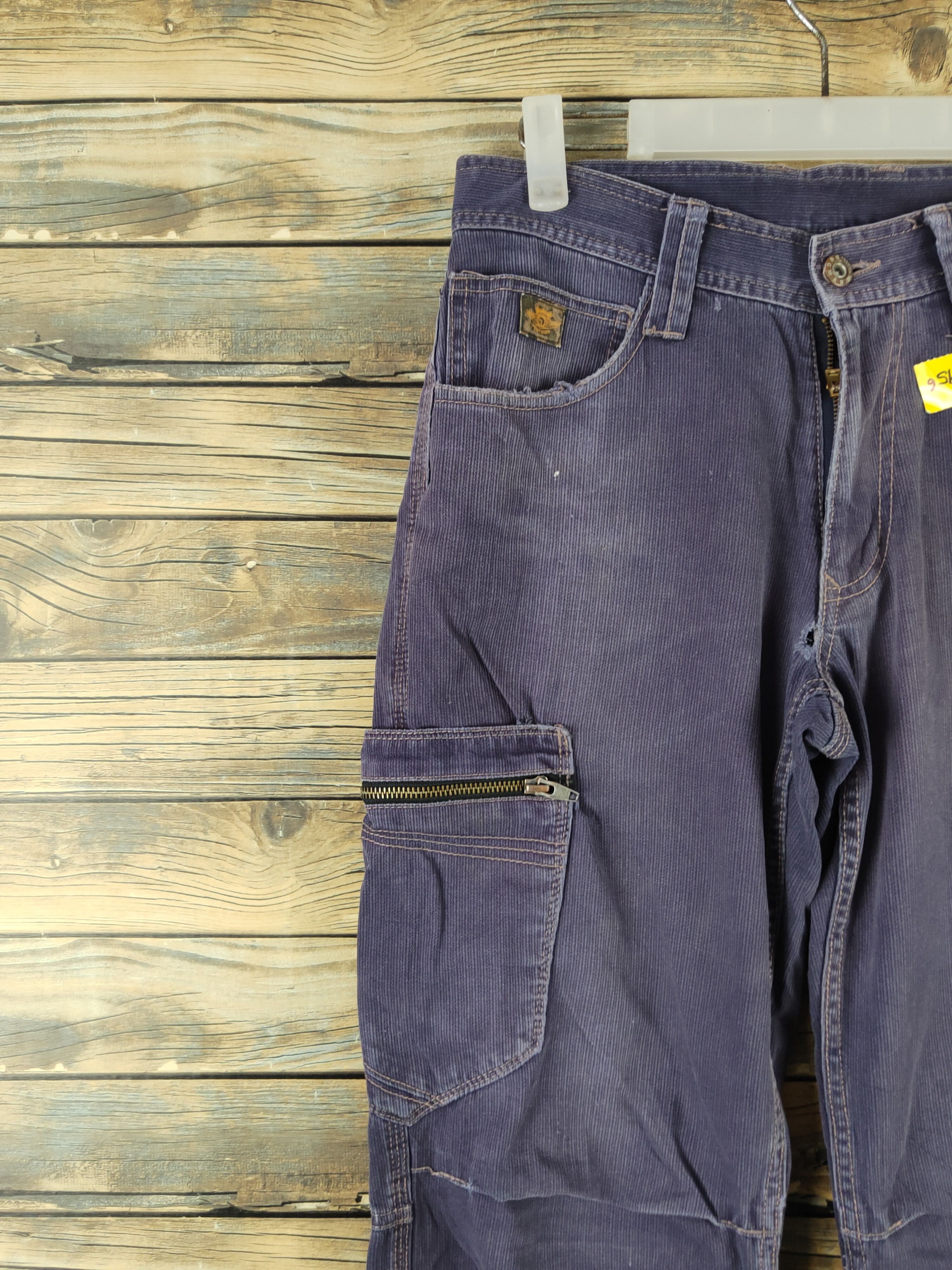 Japanese Brand DL Dogman Purple Faded Multipocket Cargo Pants #1956 Size US 29 - 5 Thumbnail