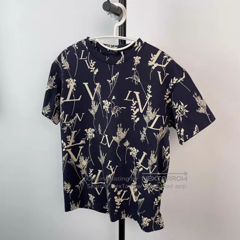 Louis Vuitton Louis Vuitton Blue wheat-ear printed short sleeves Size US XS / EU 42 / 0 - 3 Thumbnail