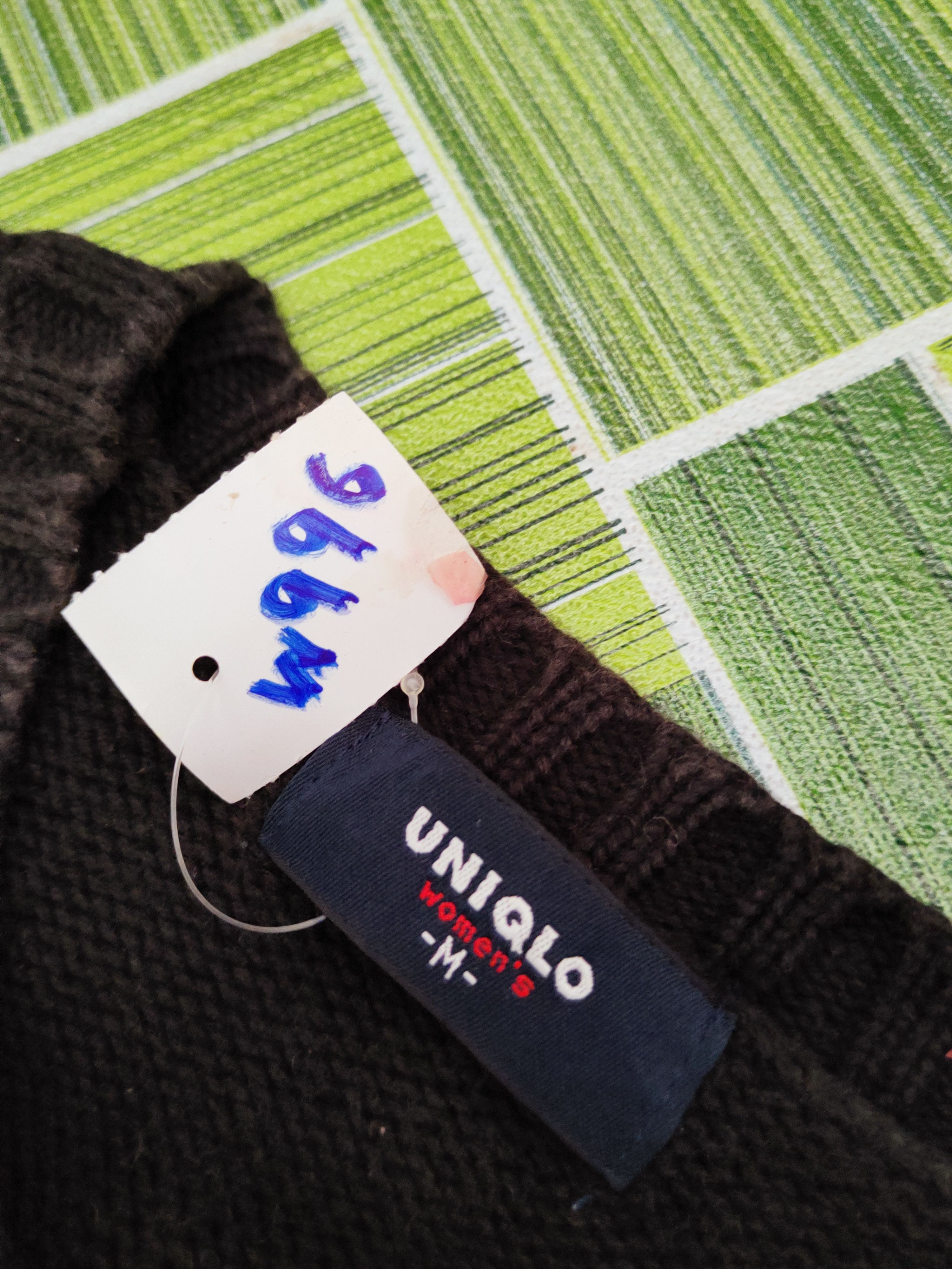 Homespun Knitwear × Japanese Brand Uniqlo japan vintage Black Faded Knitwear Cardigan #W996 Size M / US 6-8 / IT 42-44 - 10 Thumbnail