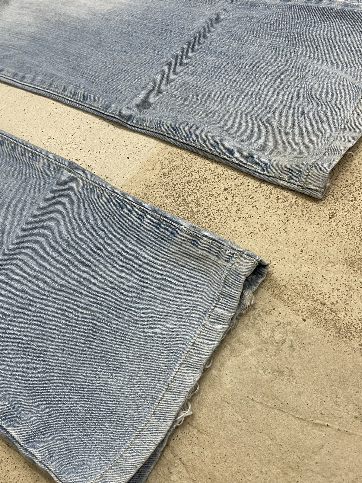Edwin Vintage Edwin 403 Light Wash Distressed Denim Pants Size US 32 / EU 48 - 6 Thumbnail