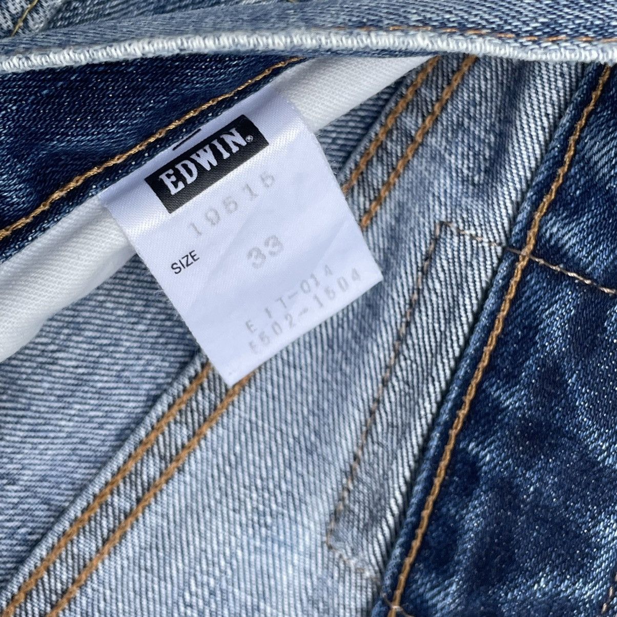 Edwin × Vintage “EDWIN” 505 REDLINE SELVEDGE DISTRESSED DENIM JEAN Size US 33 - 5 Thumbnail