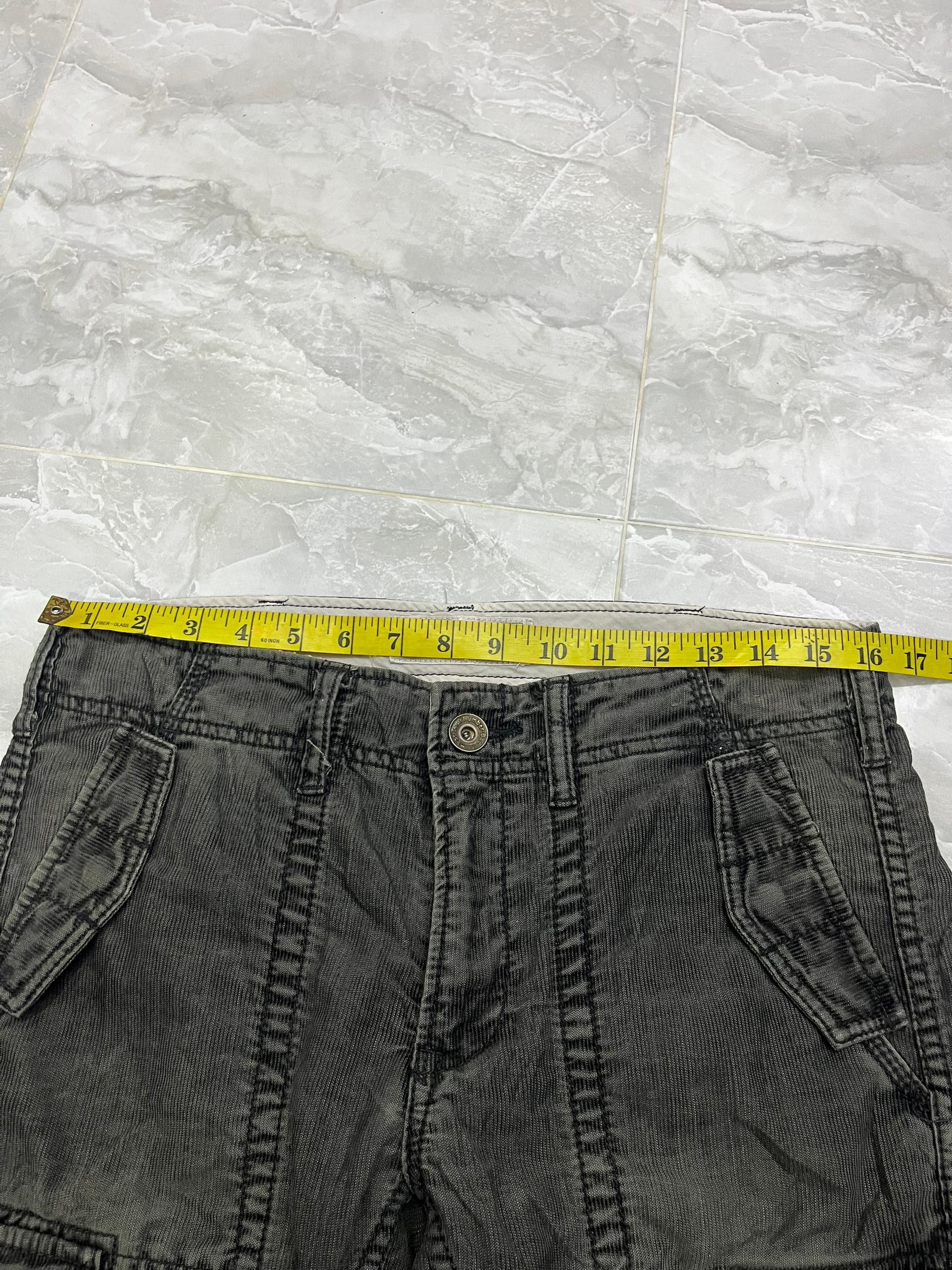 Japanese Brand Back Number Corduroy Cargo Cropped Military Pants Size US 32 / EU 48 - 11 Thumbnail