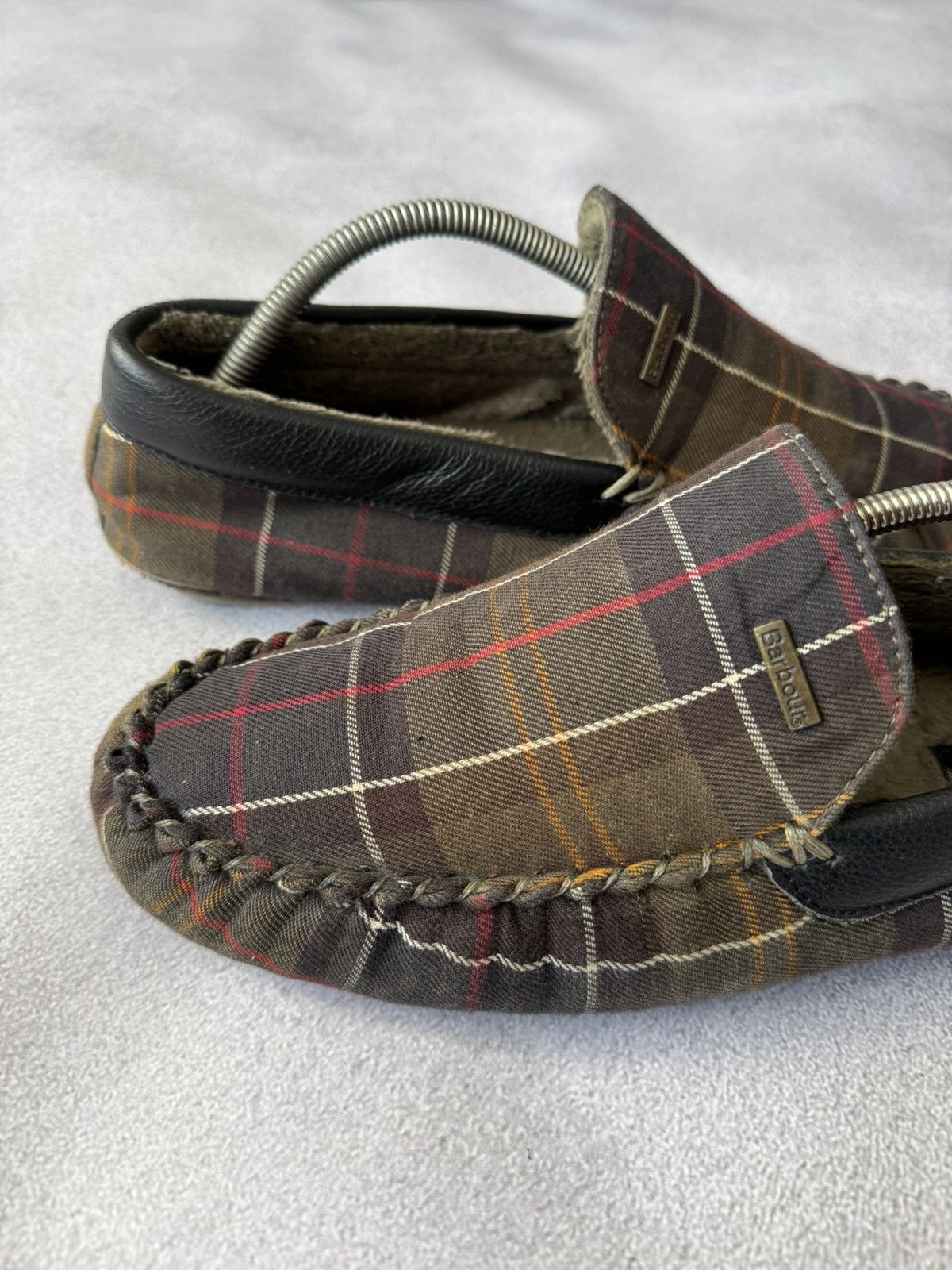 Barbour Barbour Slippers Shoes 44 size Mono big logo Size US 10.5 / EU 43-44 - 5 Thumbnail