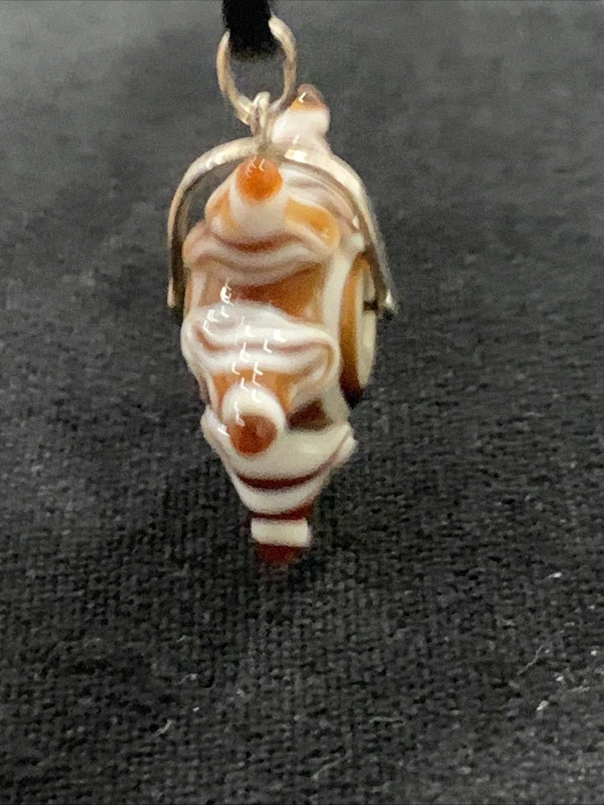 Sterling Silver Monroe Glass Lampwork Star Pendant Necklace Sterling 18" 925 Size ONE SIZE - 8 Thumbnail