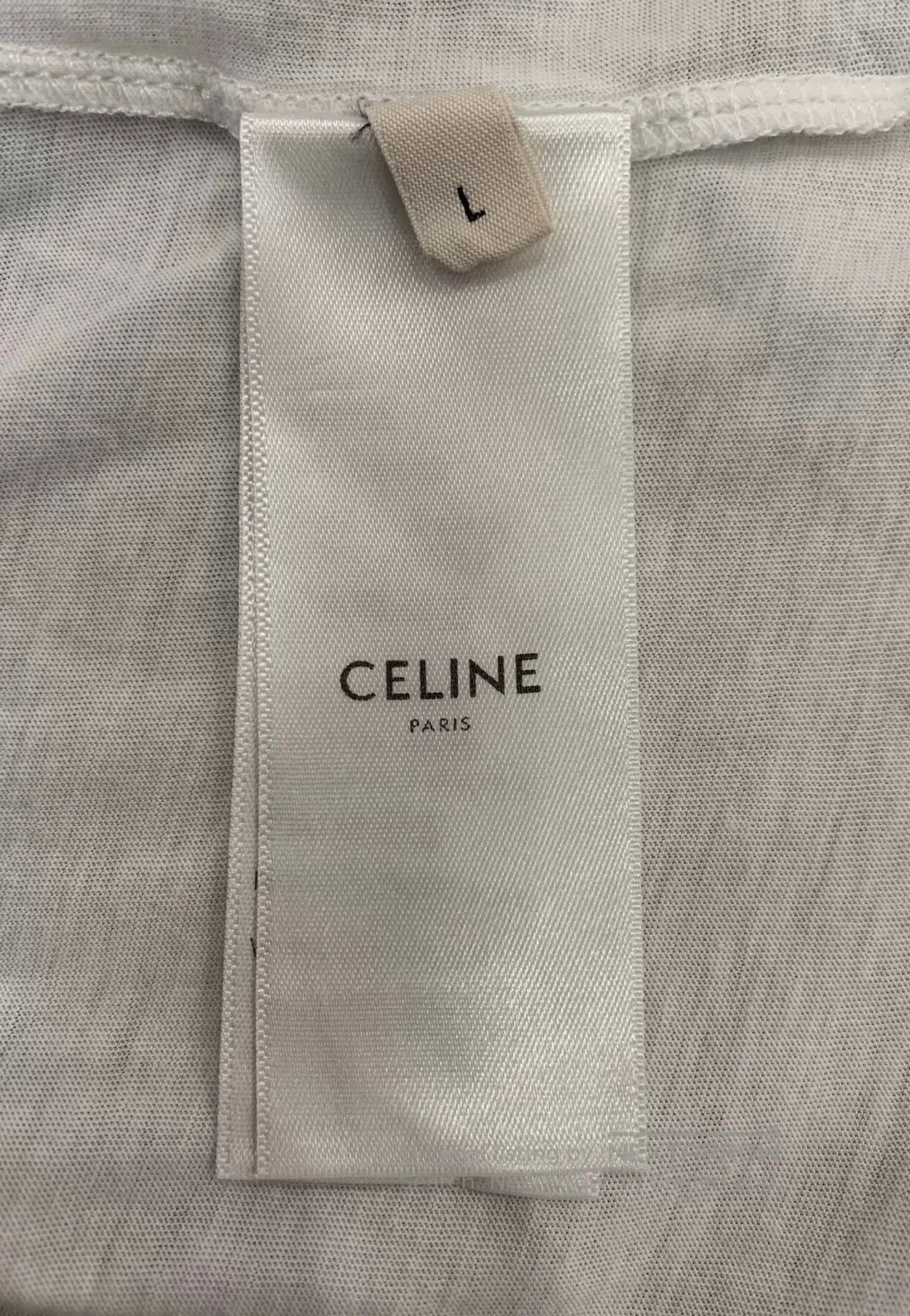 Other Celine Black Logo White Short. Size L / US 10 / IT 46 - 6 Thumbnail