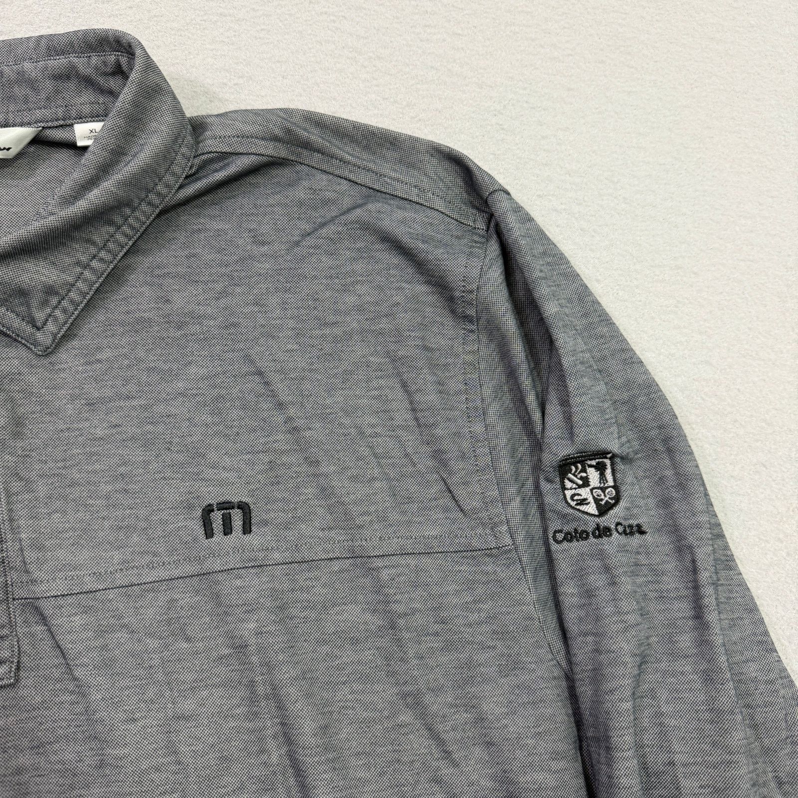 TravisMathew Travis Mathew Long Sleeve Polo Shirt XL Golf Performance Size US XL / EU 56 / 4 - 3 Thumbnail