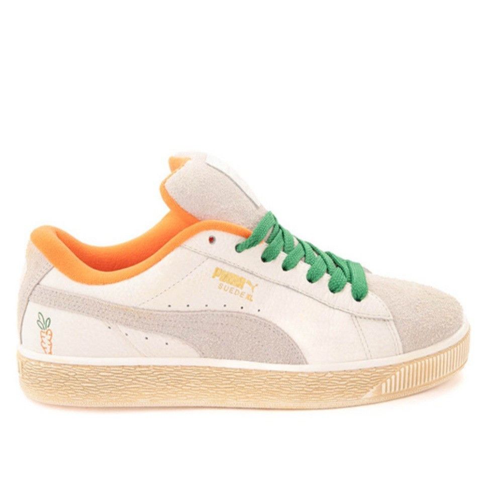 Puma PUMA Mens Sz 13 Anwar Carrots Suede XL Scavenger Hunt White Size US 13 / EU 46 - 1 Thumbnail