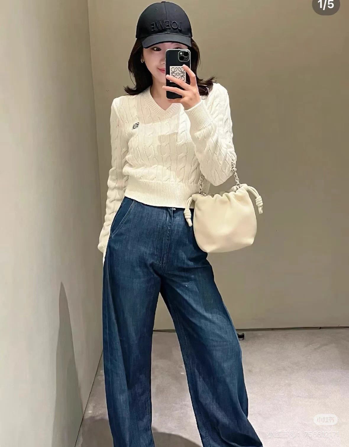 Loewe Loewe Classic Cable Knit V-Neck Sweater L 99N Size L / US 10 / IT 46 - 7 Thumbnail