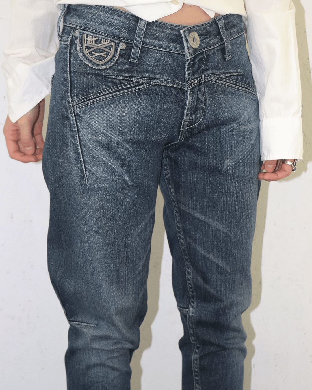 Marithe + Francois Girbaud Marithe Francois Girbaud 90s Cotton-Span Slim Pants Size 26" / US 2 / IT 38 - 4 Thumbnail
