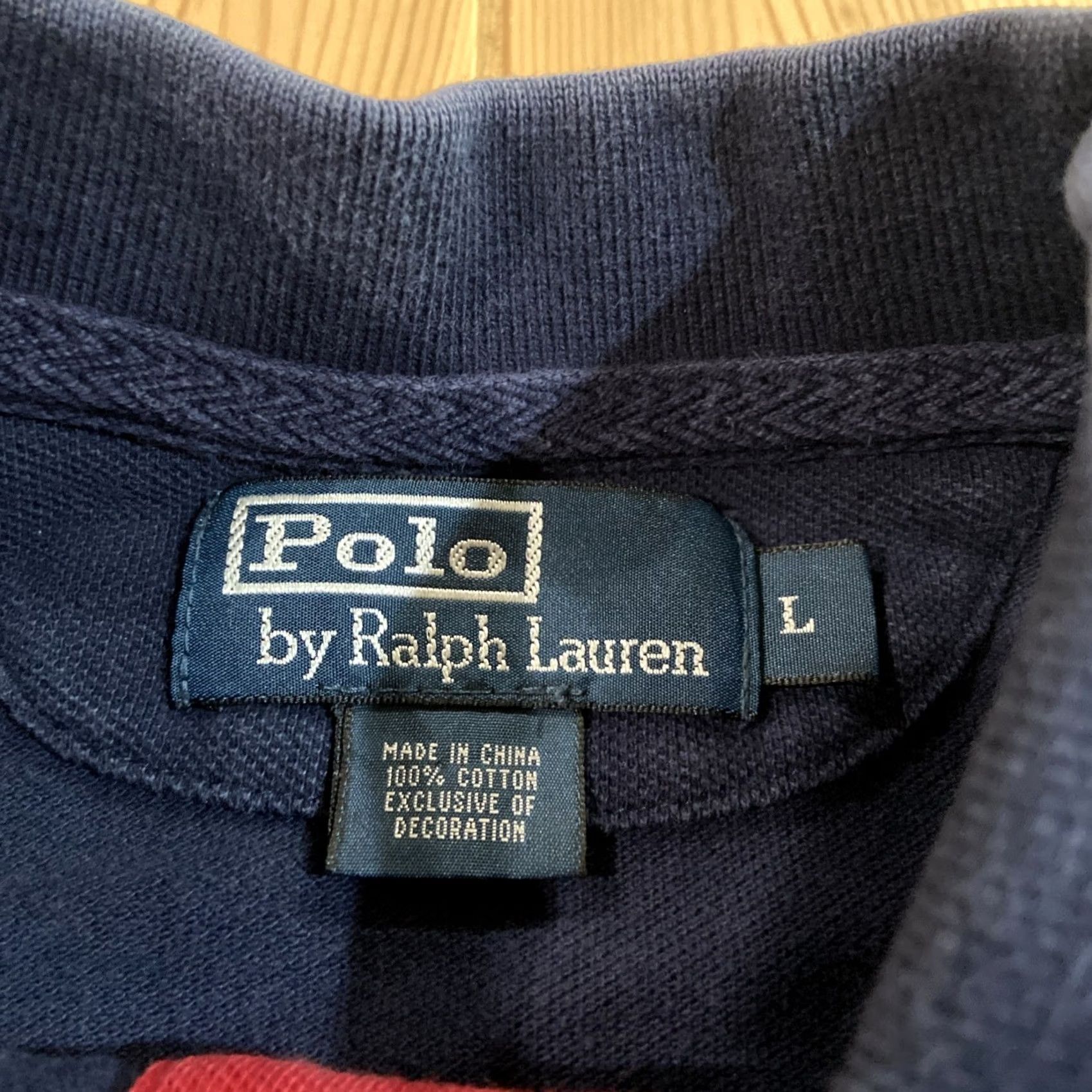 Ralph Lauren VINTAGE Polo Ralph Lauren Polo Shirt Mens L Big Pony Slim Fit Black 100% Cotton USA Flag Patriotic Boys Womens? Size US L / EU 52-54 / 3 - 2 Thumbnail