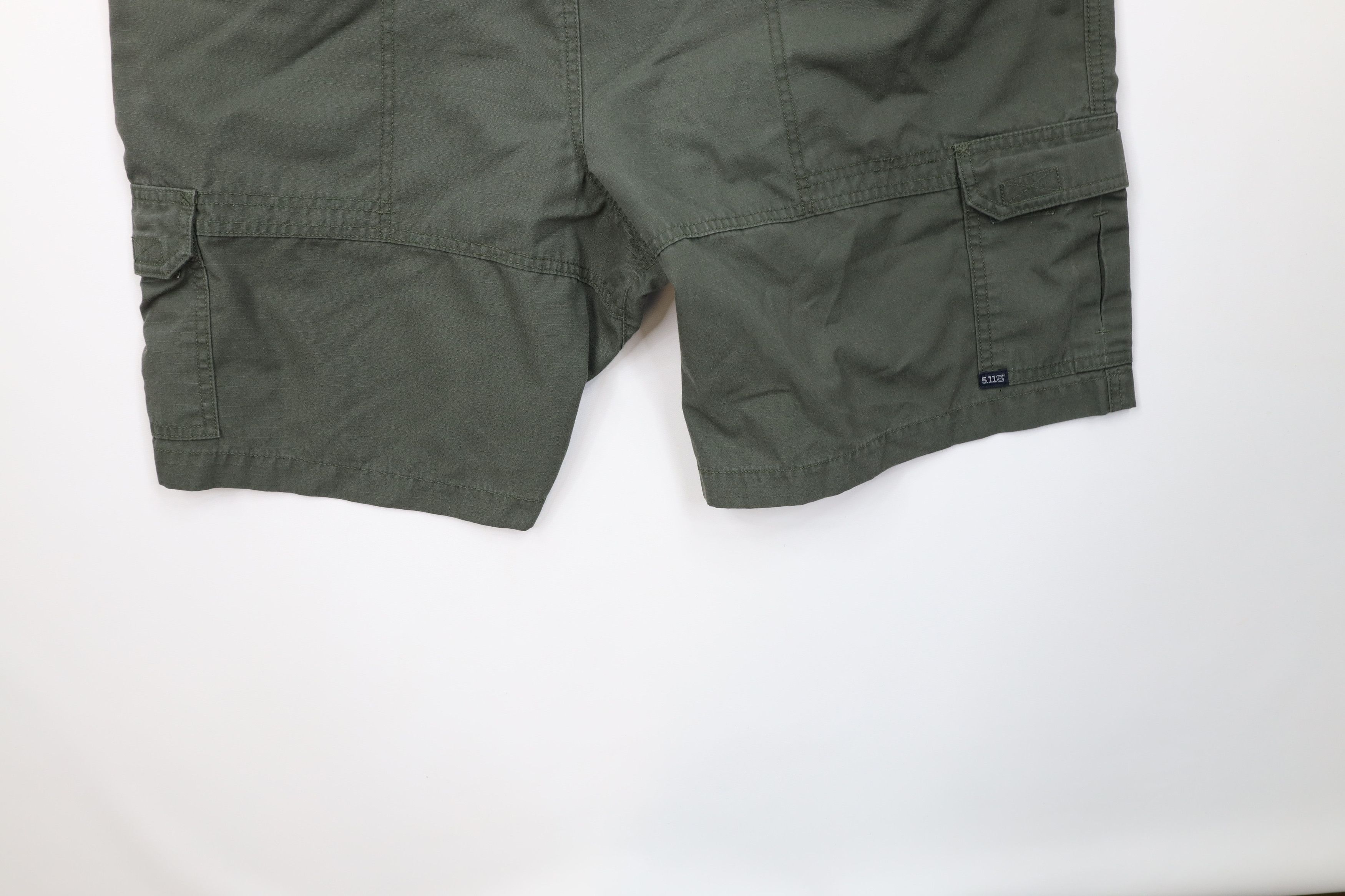 Vintage 5.11 Tactical Series Ripstop Uniform Cargo Shorts Green Size US 40 / EU 56 - 11 Thumbnail