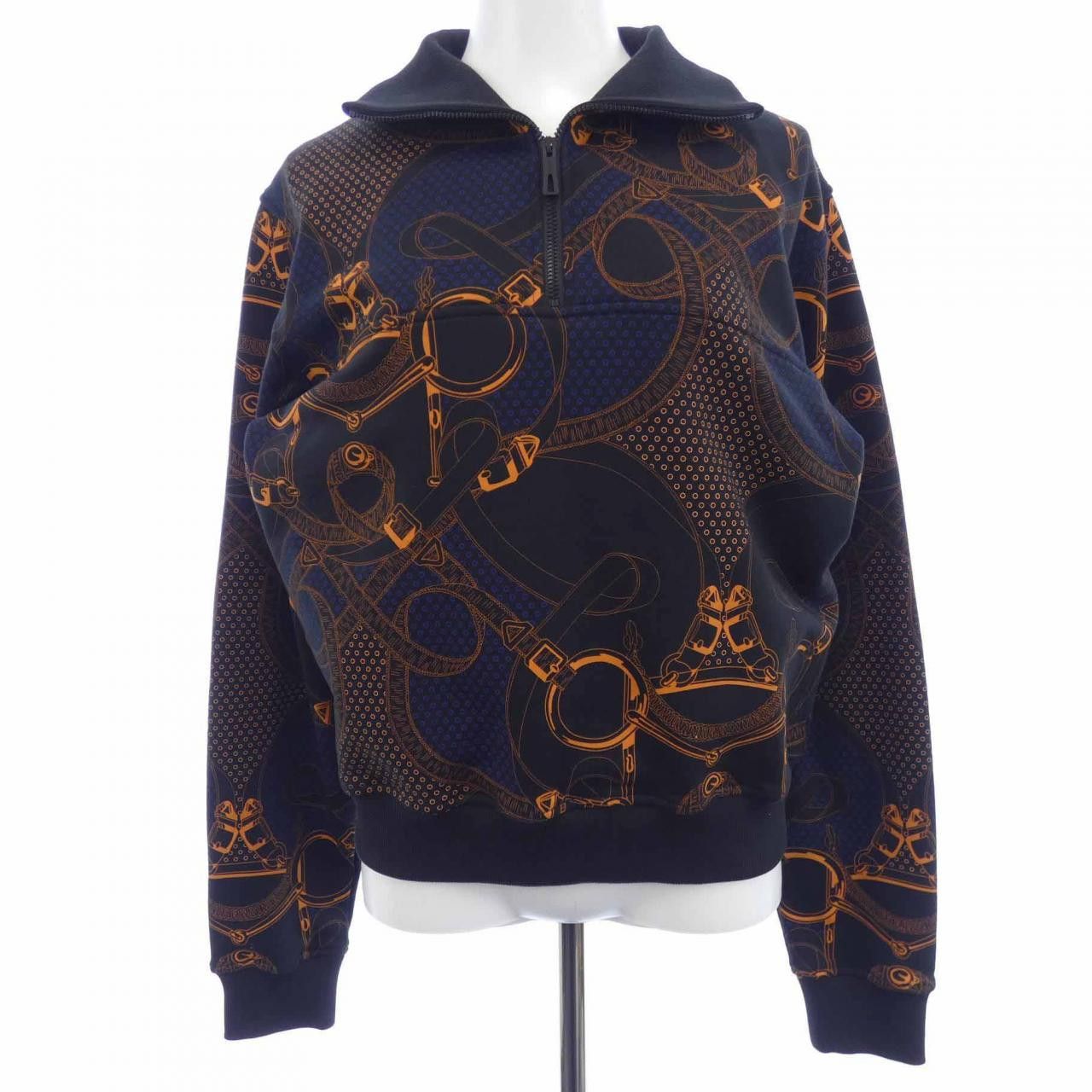 Hermes Hermes Hermes EPERON D'OR BANDANA Cotton Sweatshirt Textile Sweatshirts & Hoodies DUTY FREE for USA Size ONE SIZE - 1 Thumbnail