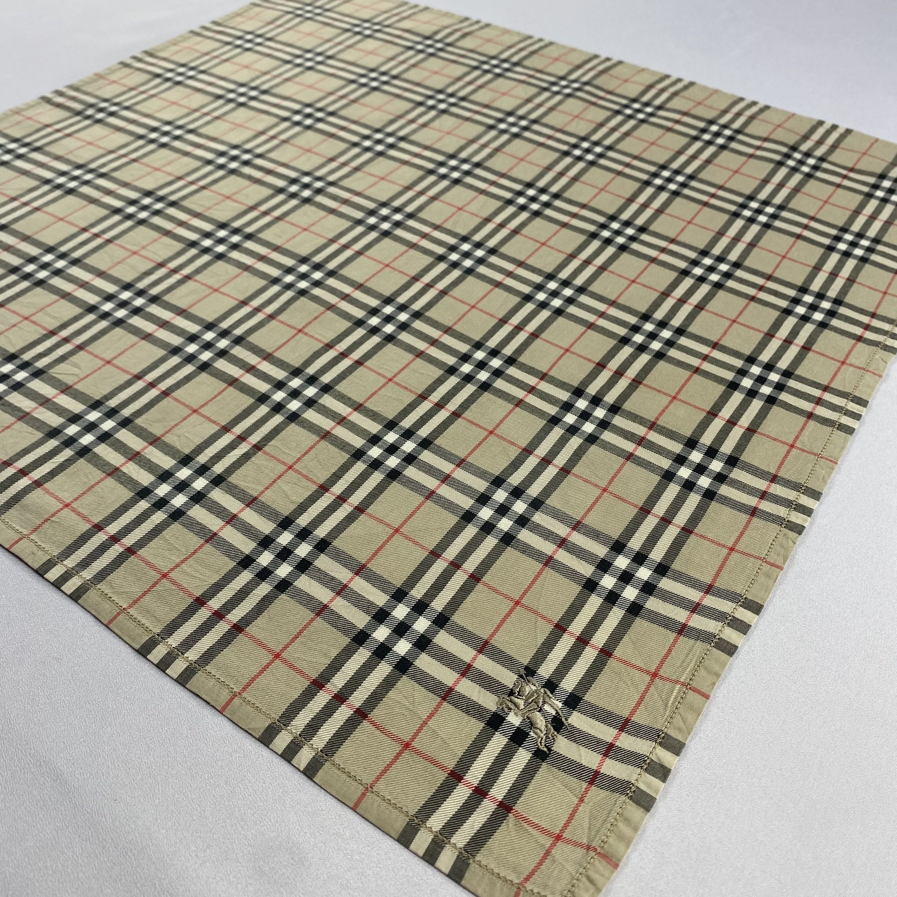 Burberry × Vintage Burberry Handkerchief / Neckerchief / Bandana-P1646 Size ONE SIZE - 2 Thumbnail