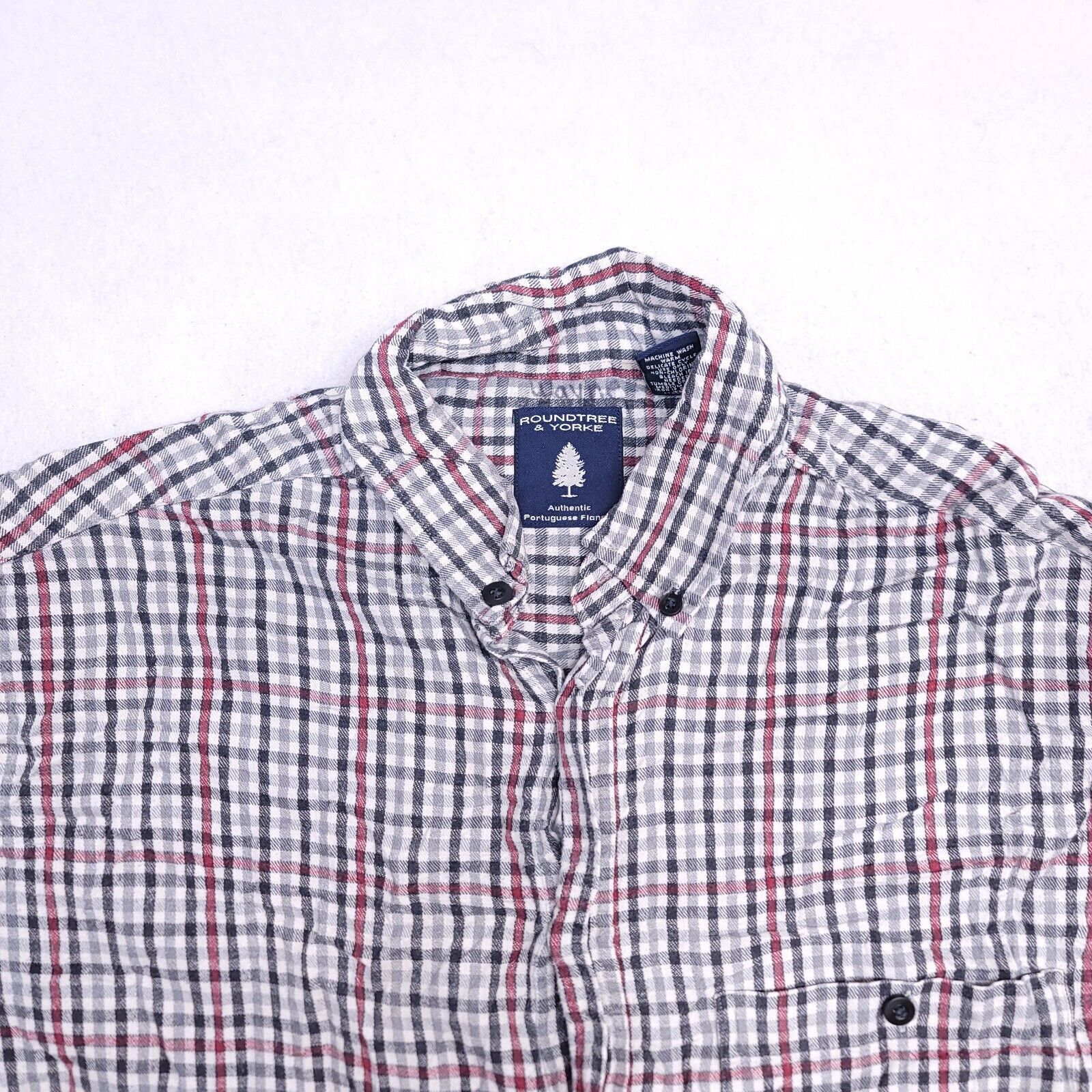 Roundtree & Yorke Roundtree & Yorke Tartan Flannel Shirt Mens Size Medium M Size US M / EU 48-50 / 2 - 1 Thumbnail