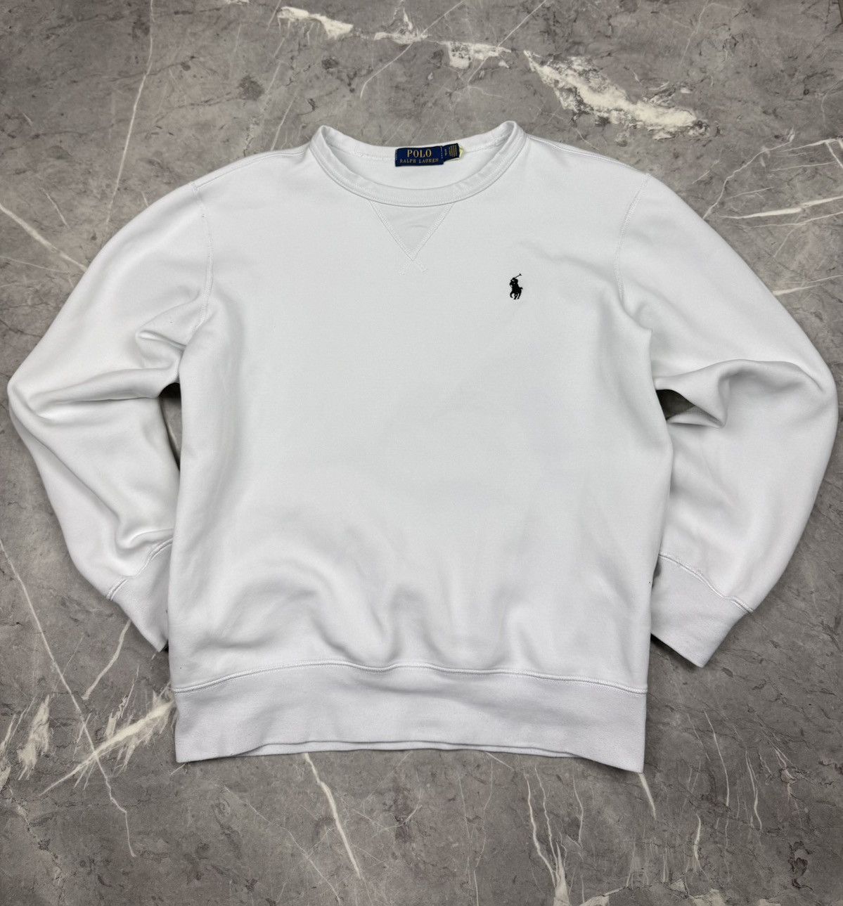 Polo Ralph Lauren Ralph Lauren Sweater White | Vintage Crewneck | Size S Size US S / EU 44-46 / 1 - 1 Thumbnail
