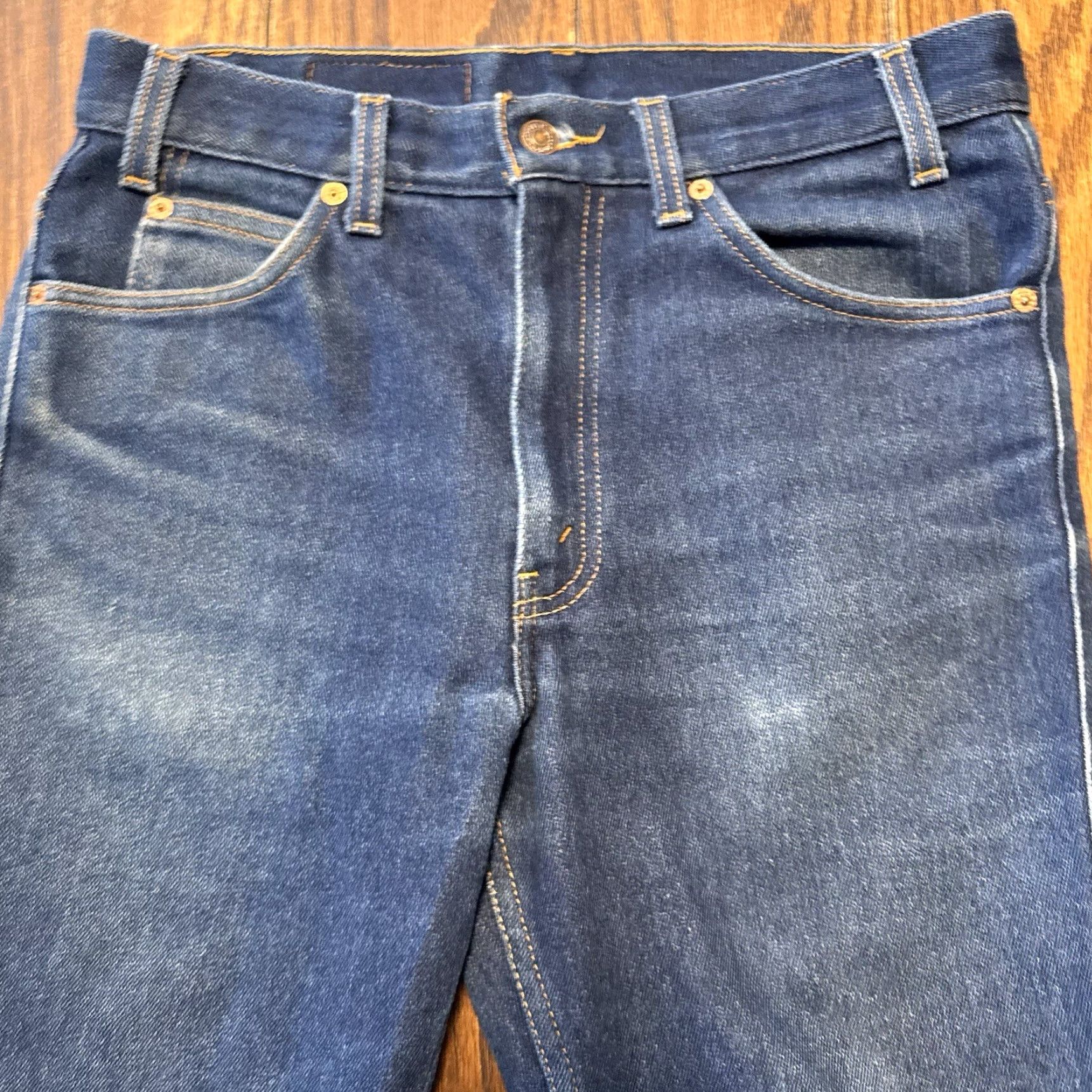 Levi's VINTAGE Levi’s 517 Bootcut Jeans 33x30 Mens Blue Denim Cowboy Cut Cowboy 517 90s? Size US 33 - 3 Thumbnail