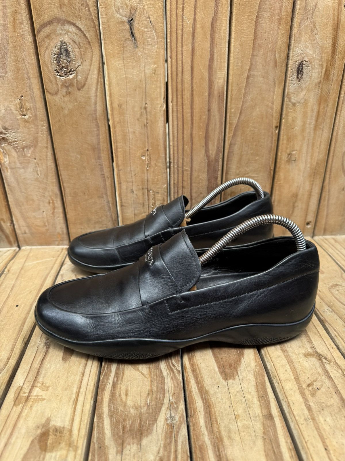 Prada Prada Men’s Penny black Leather Loafers Size Uk 5 USA 6 Size US 6 / EU 39 - 8 Thumbnail
