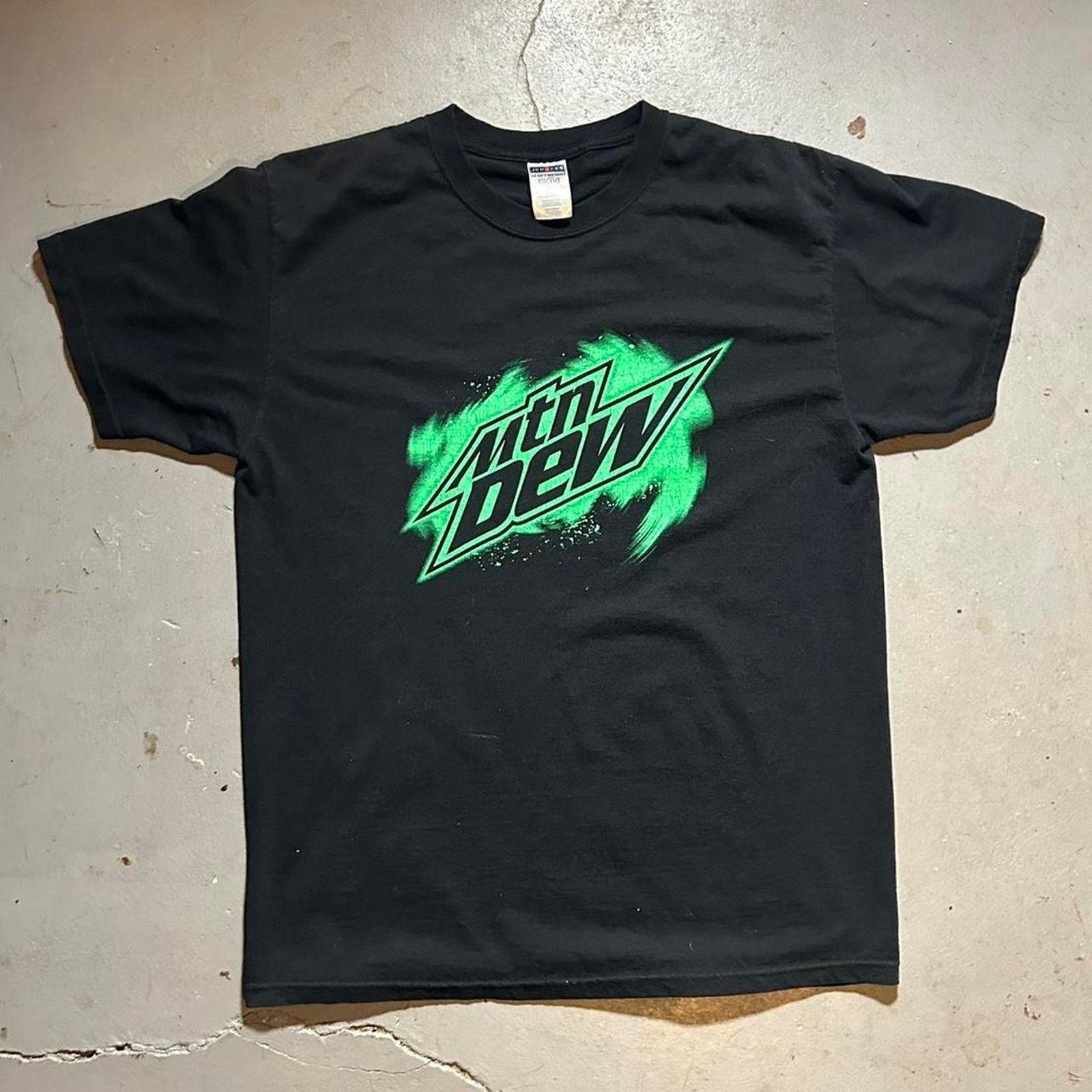 Hanes 90s mountain dew soda black Size US L / EU 52-54 / 3 - 1 Thumbnail
