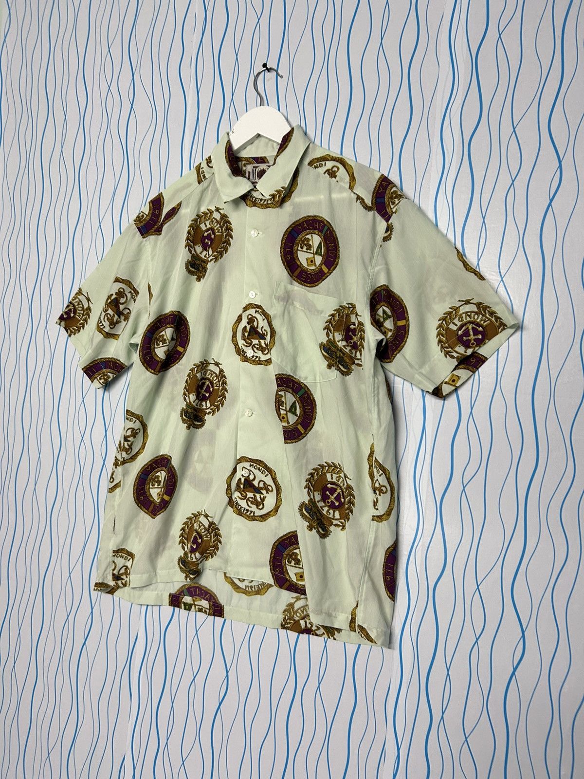 Japanese Brand × Vintage MONDI UOMO YATCH SHIRT BUTTON UPS Size US S / EU 44-46 / 1 - 4 Thumbnail