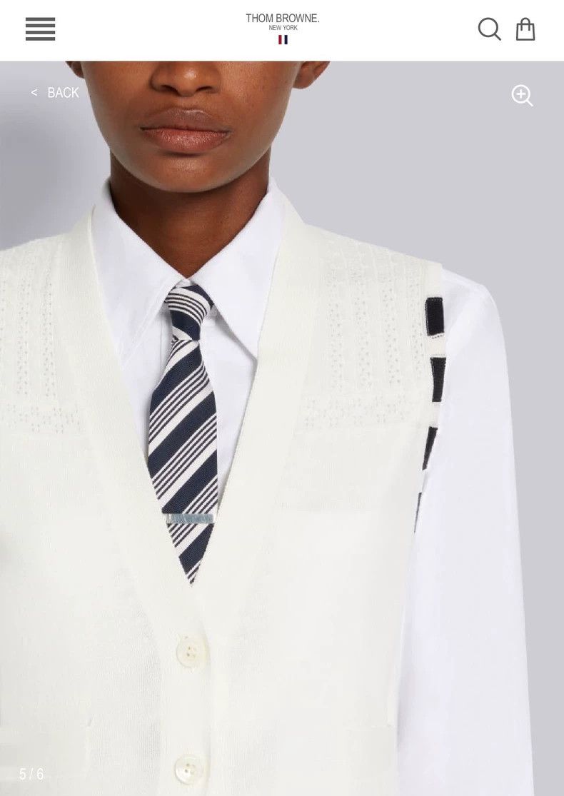Thom Browne Thom Browne Rare white vest 2503-Nextarrow Size XS / US 0-2 / IT 36-38 - 8 Thumbnail