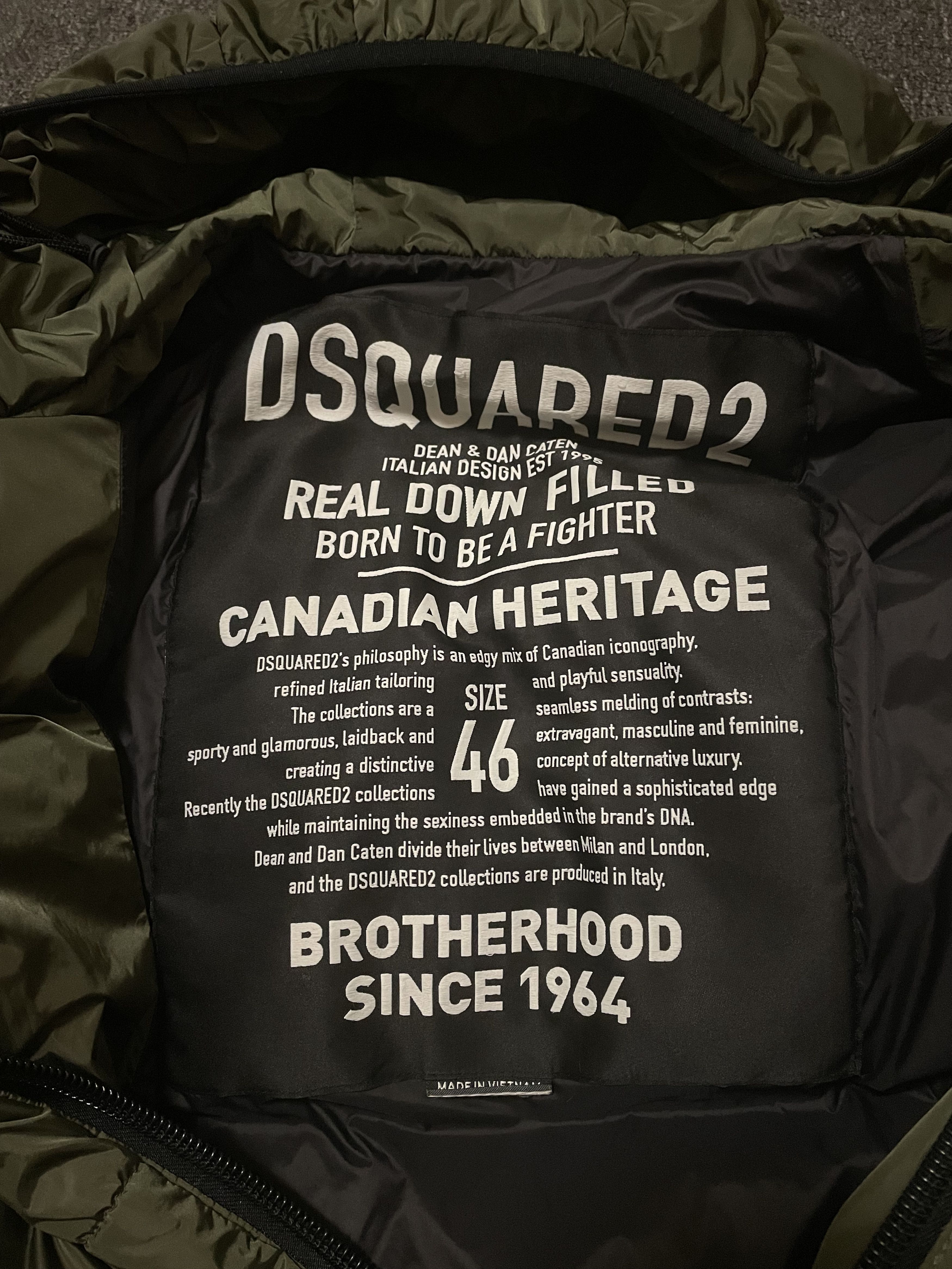 Dsquared2 DSQUARED2 Army green hooded down coat jacket size 46 Size US S / EU 44-46 / 1 - 4 Thumbnail