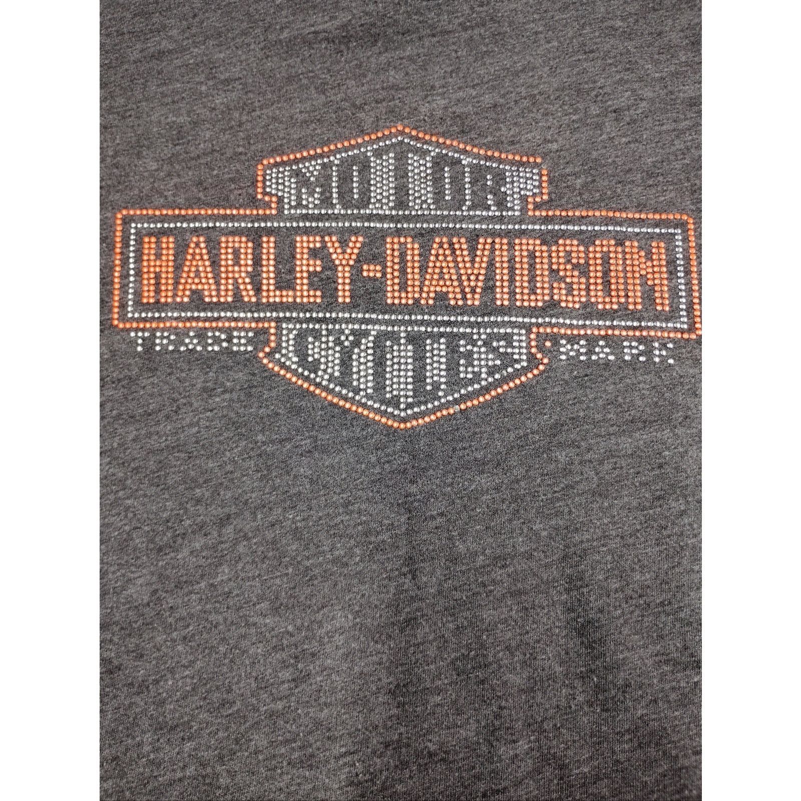 Harley Davidson Harley-Davidson Gray Tee with Subtle Orange Logo Size S / US 4 / IT 40 - 2 Thumbnail