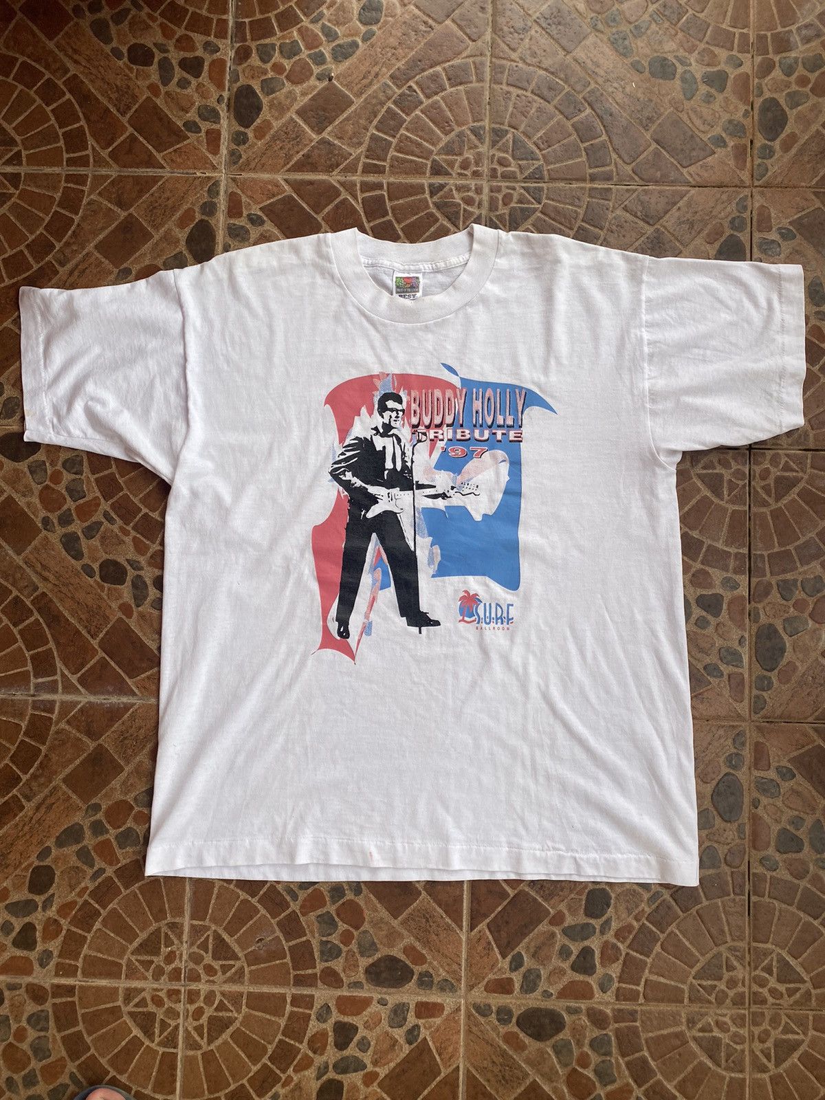 Band Tees × Vintage Vintage 1997 Buddy Holly T Shirts Size US XL / EU 56 / 4 - 1 Thumbnail