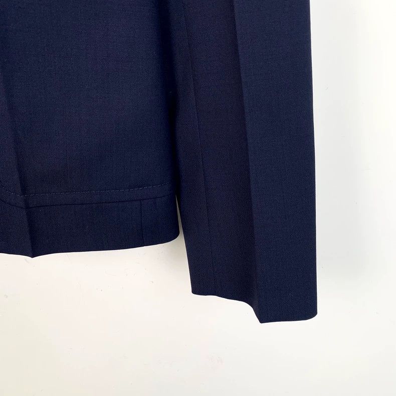 Prada Prada Dark blue wool lapel single-breasted suit 2502-Nextar Size 40R - 4 Thumbnail