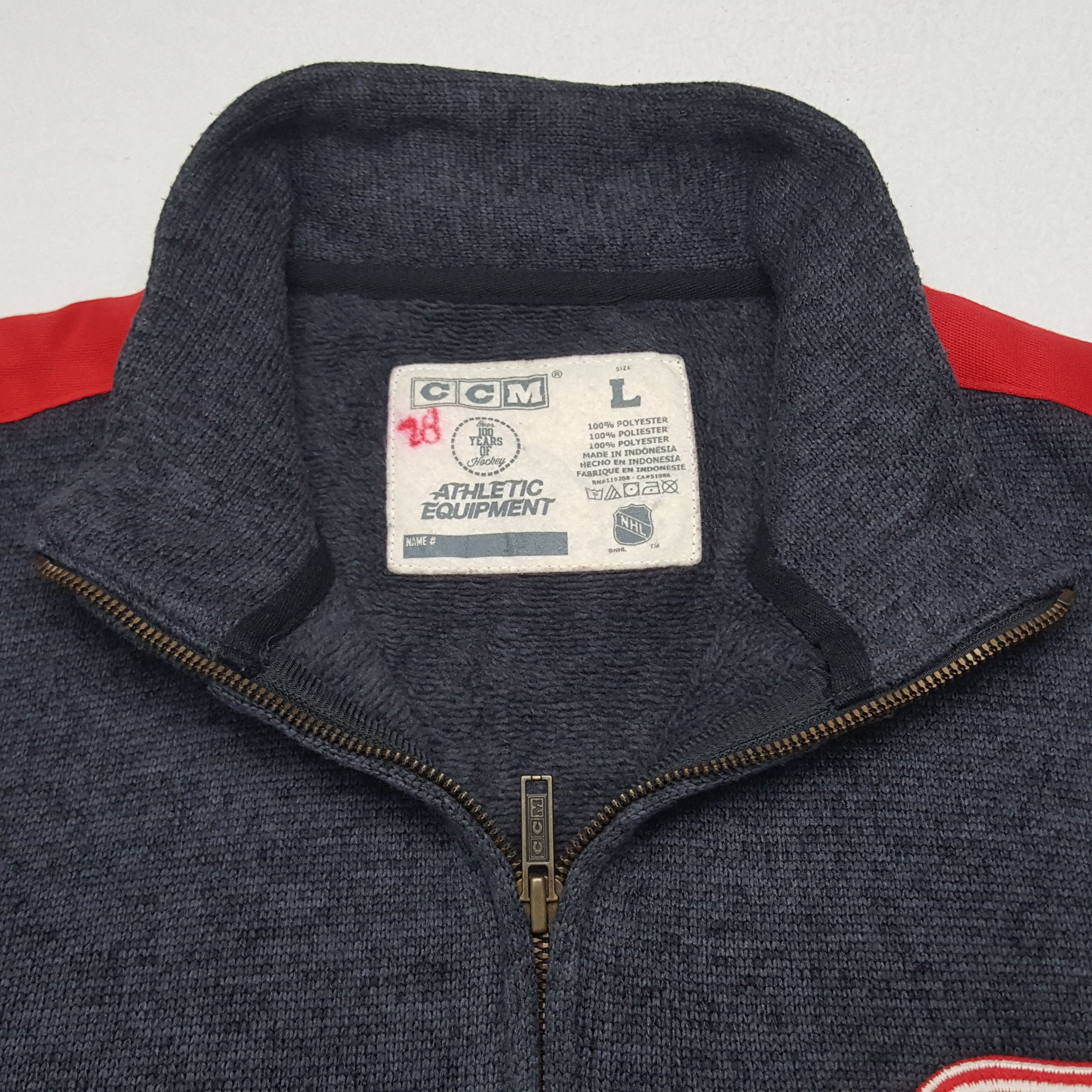 Ccm × Vintage Vintage CCM Zipper Sweater Jacket Size US L / EU 52-54 / 3 - 5 Thumbnail