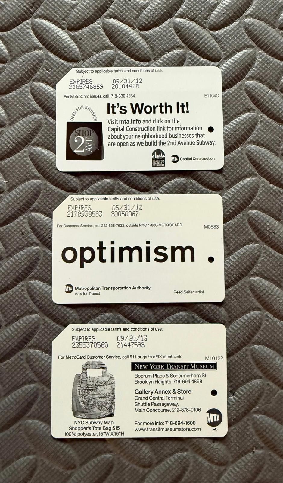 Other NYC MTA METRO CARD Collectors - 26 cards - Price Per Card Size ONE SIZE - 3 Thumbnail