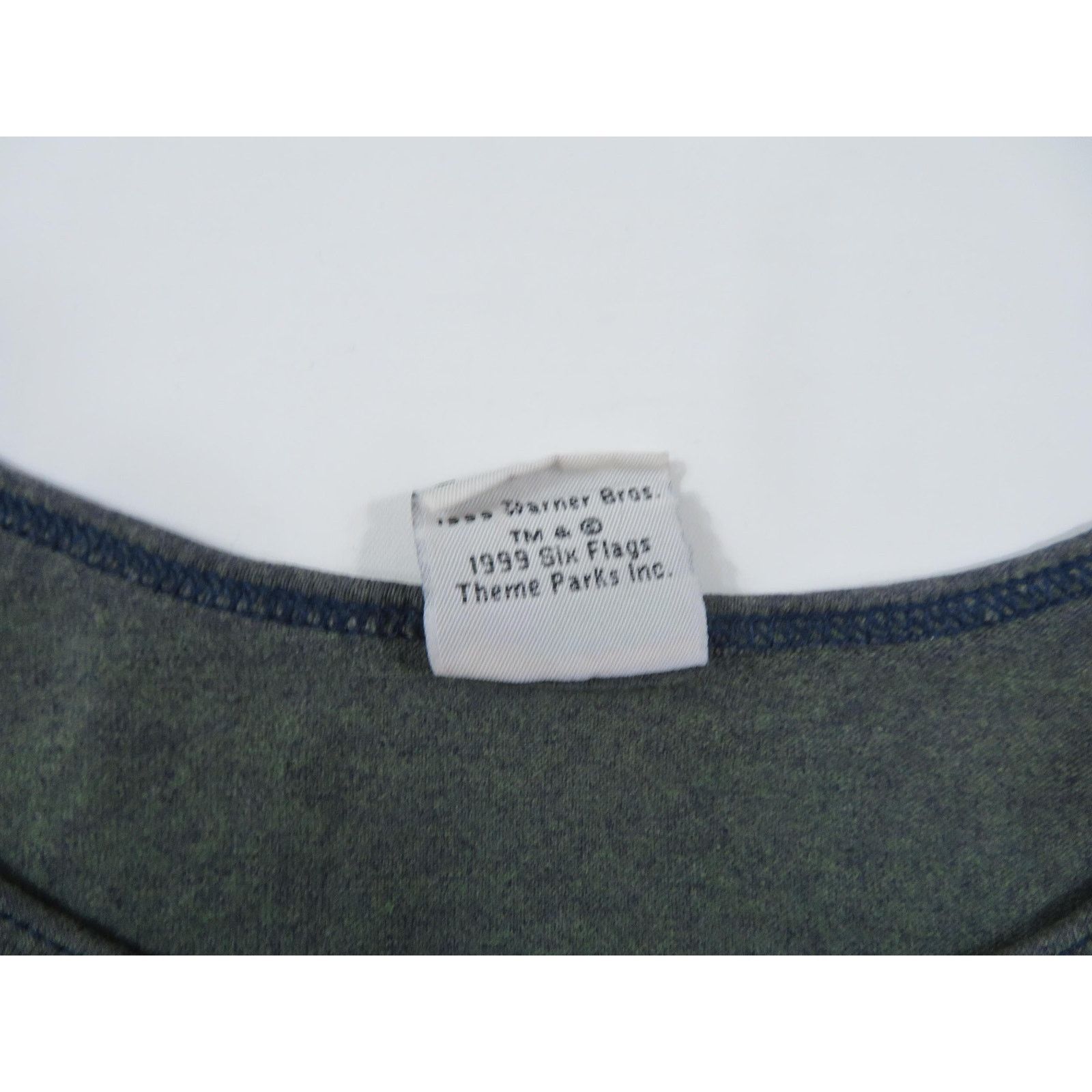 Other Marvin the Martian Six Flags Tank Top Green Sz XL? 1990s Size US XL / EU 56 / 4 - 5 Thumbnail