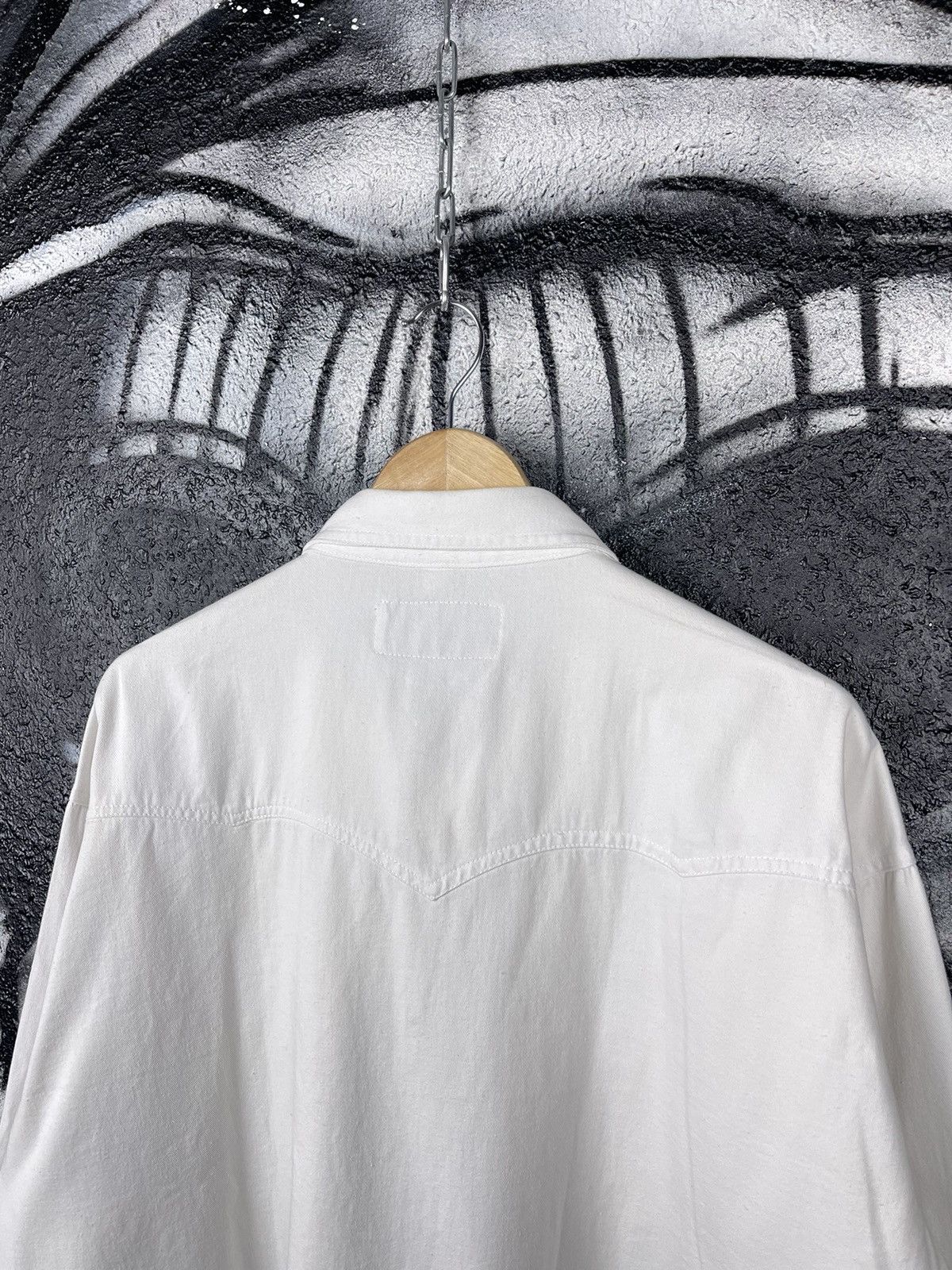 Levi's Vintage Levi’s Western White Shirt Long Sleeve Men’s Size XL Size US XL / EU 56 / 4 - 9 Thumbnail