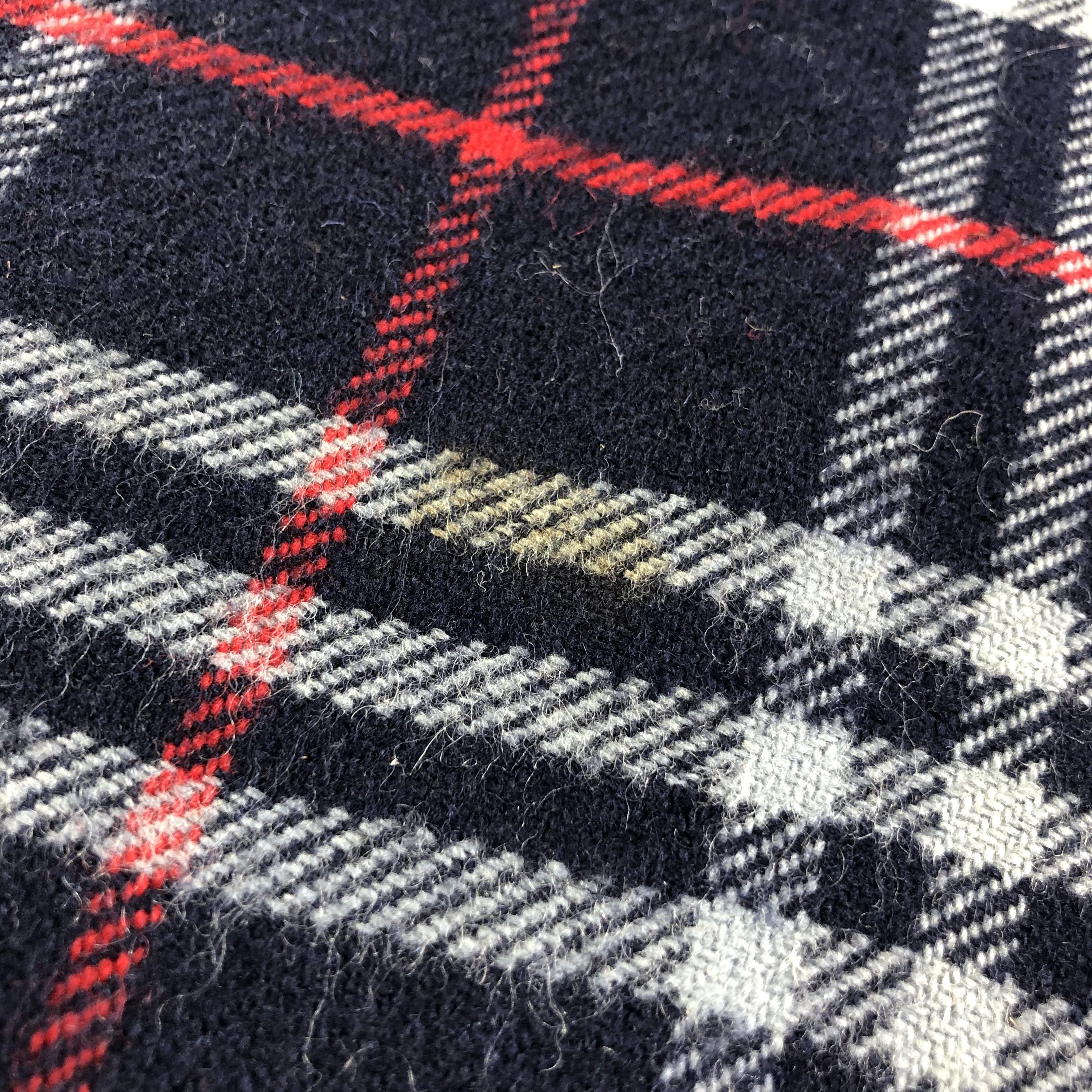 Burberry Burberrys Nova Check Blue Wool Scarf Muffler V1351 Size ONE SIZE - 6 Thumbnail