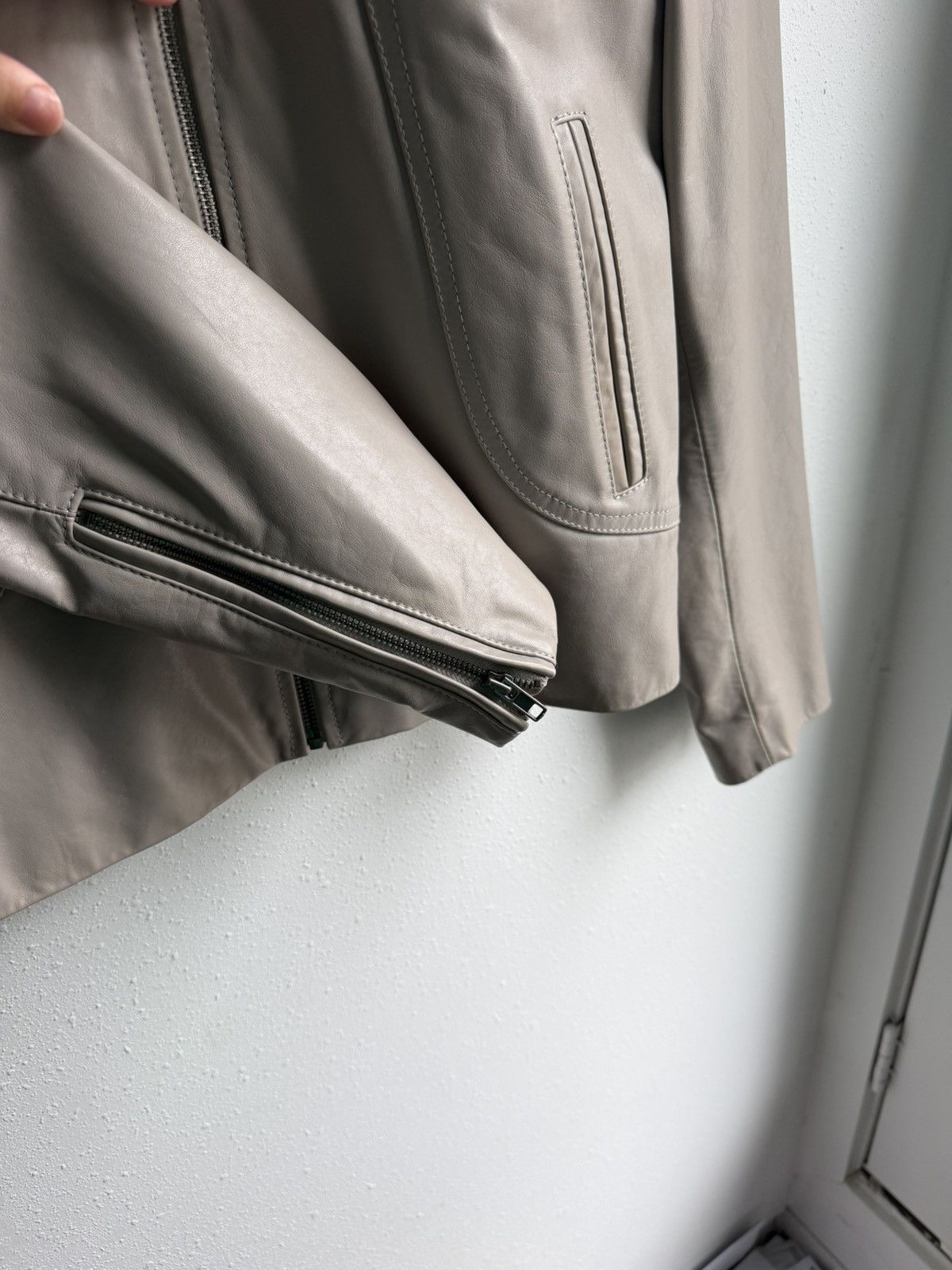 Maison Margiela Maison Margiela A/W 2009 Moto/Biker Jacket Beige Size US M / EU 48-50 / 2 - 6 Thumbnail