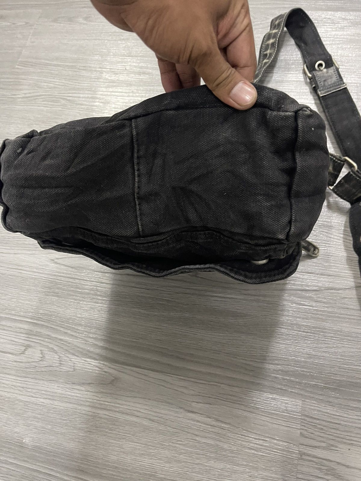 Japanese Brand Grand Stone Black Dyed Multi Compartment Utilities bag Size ONE SIZE - 5 Thumbnail